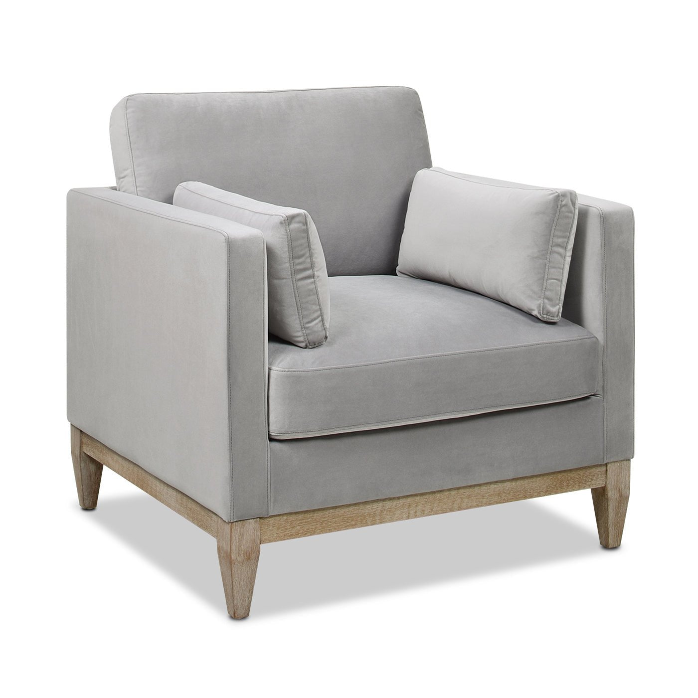 Contour Velvet Upholstered Accent Chair with Removable and Reversible Back - Accent Chairs