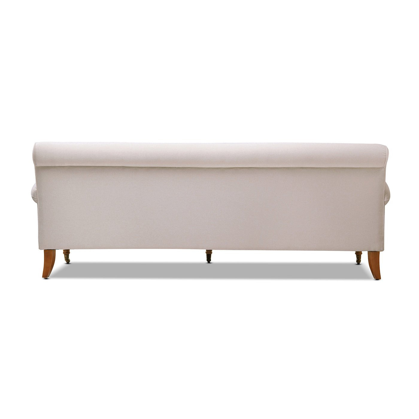 Creations Upholstered Sofa with Metal Casters and 3 Cushions Tightback - Sofas