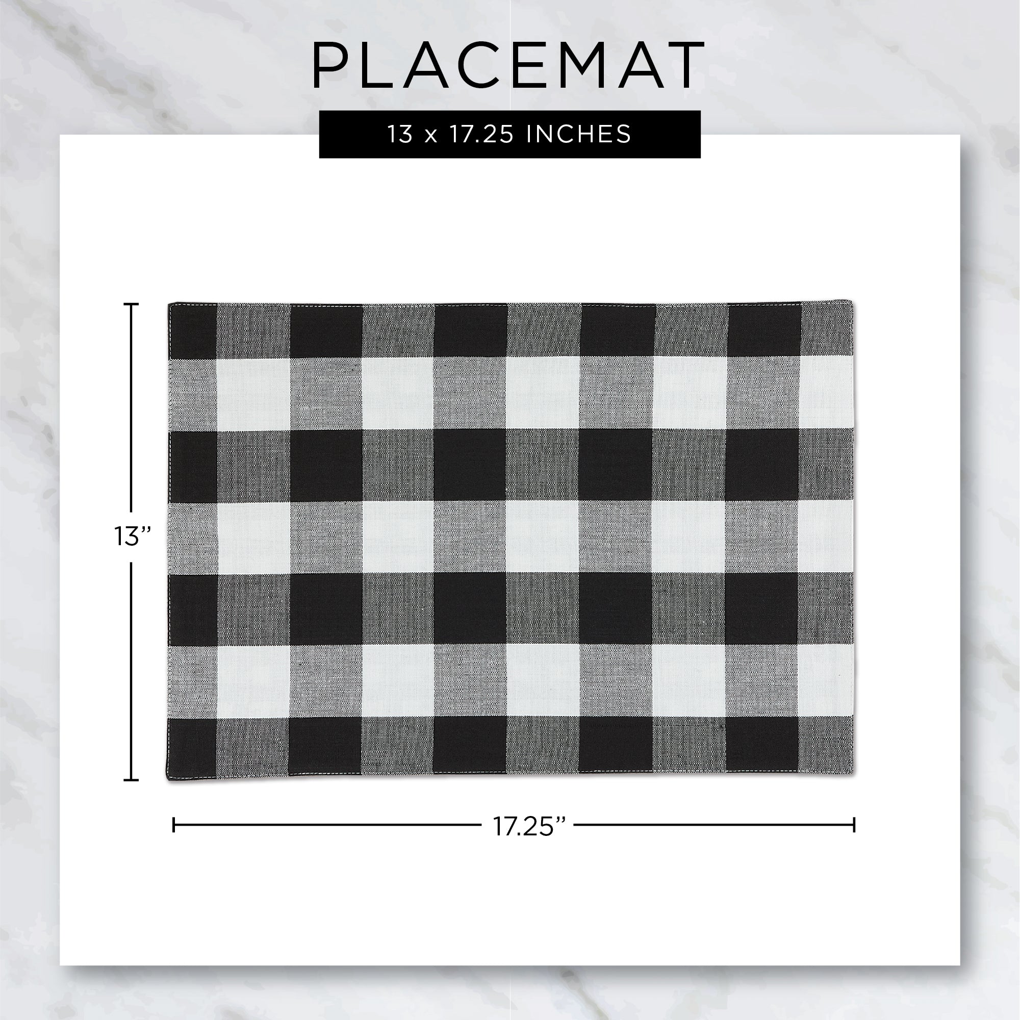 Crosshatched 13X18" Nautical Blue Tweed Woven Vinyl And Pvc Coated Polyester Placemat Set Of 6 - Placemats