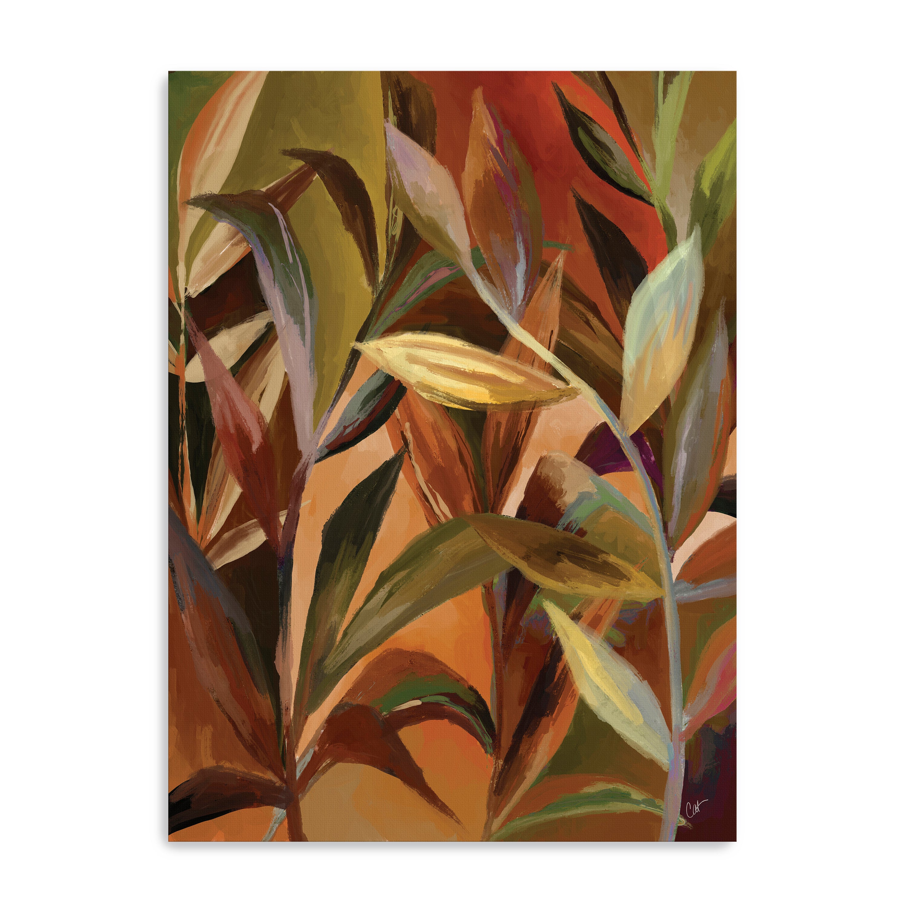 Loose Leaves Canvas Giclee