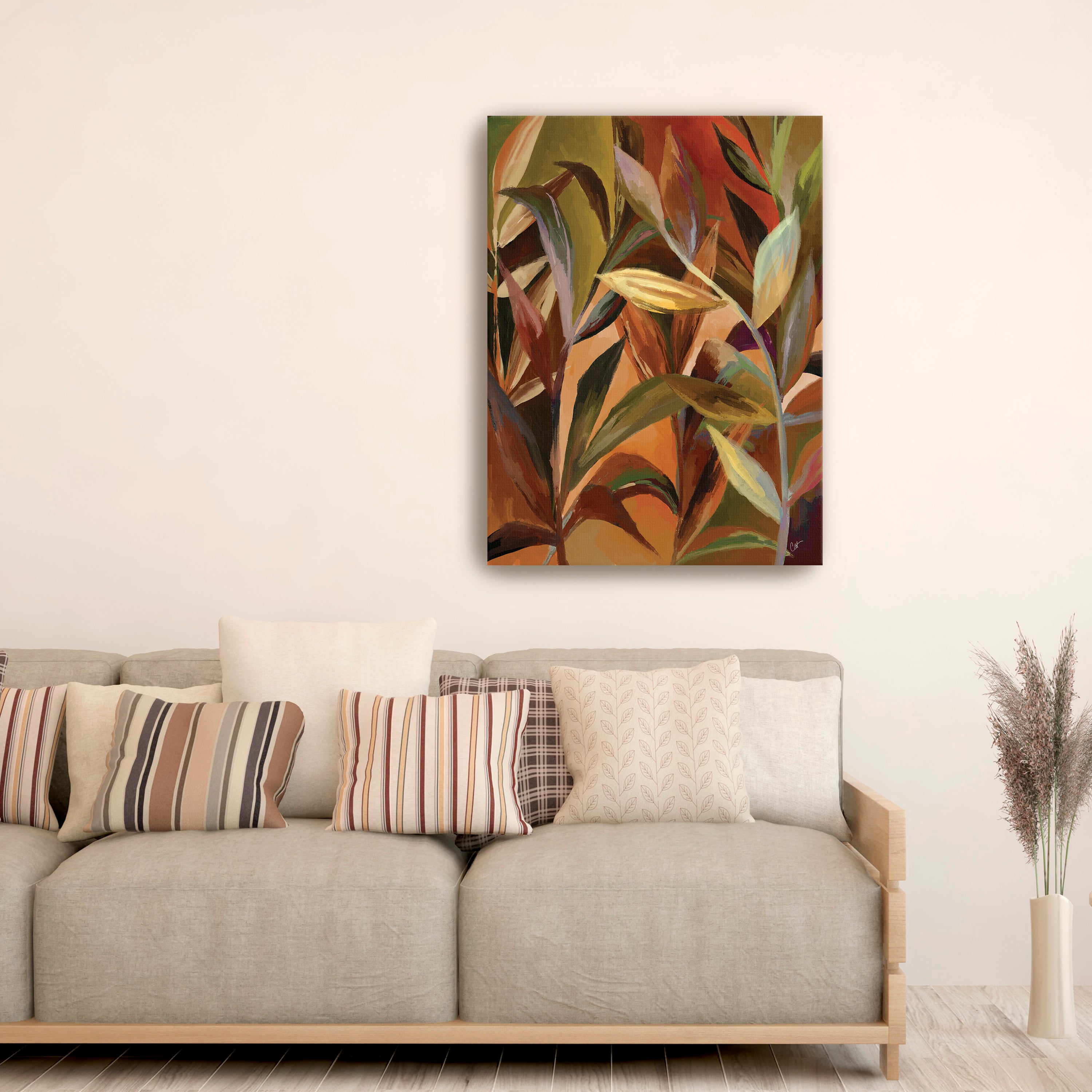 Loose Leaves Canvas Giclee