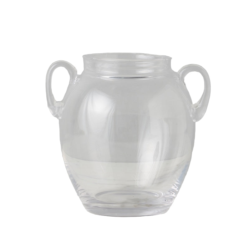 Glass Amphora Flower Vase, Clear