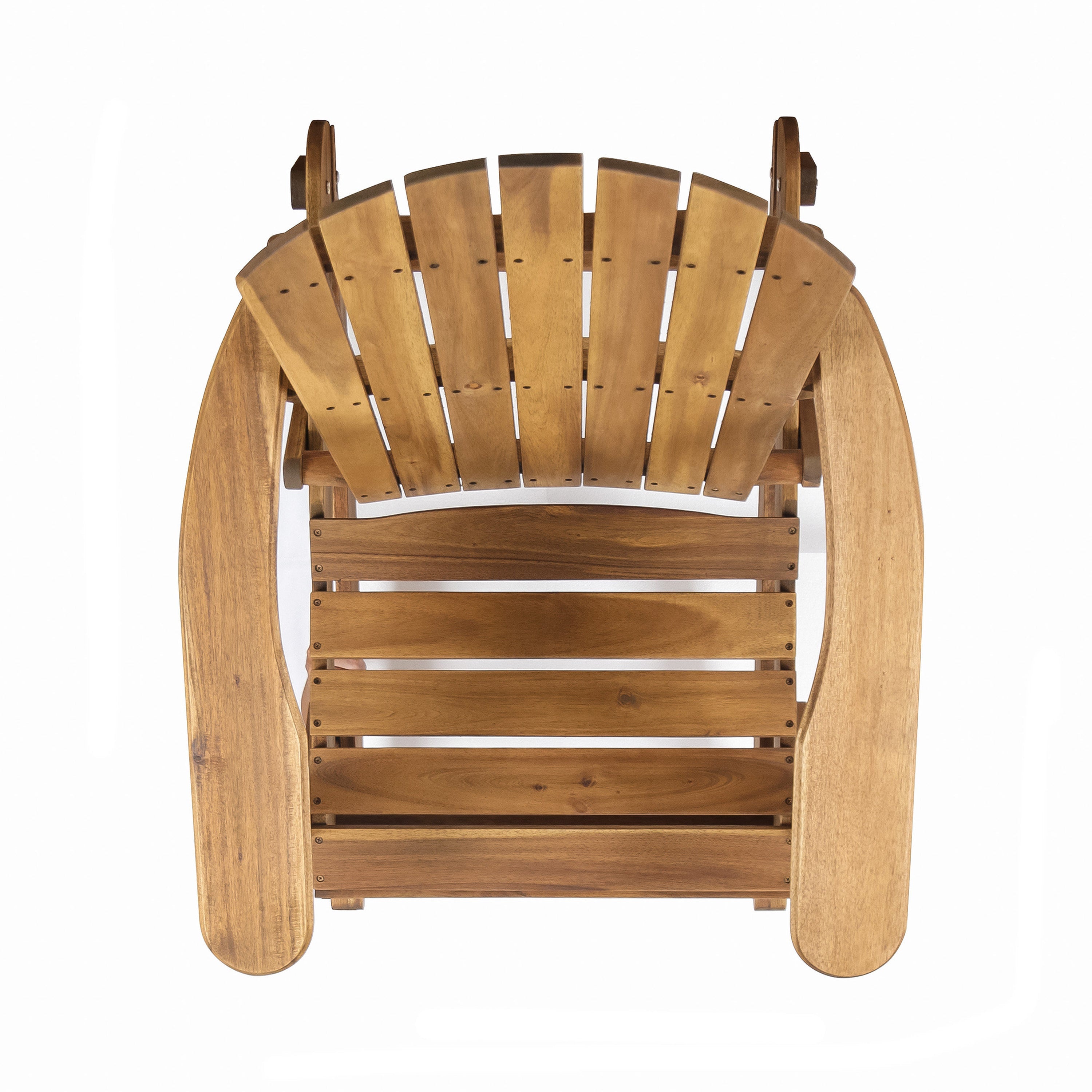 Echoes Outdoor Acacia Wood Adirondack Rocking Chair