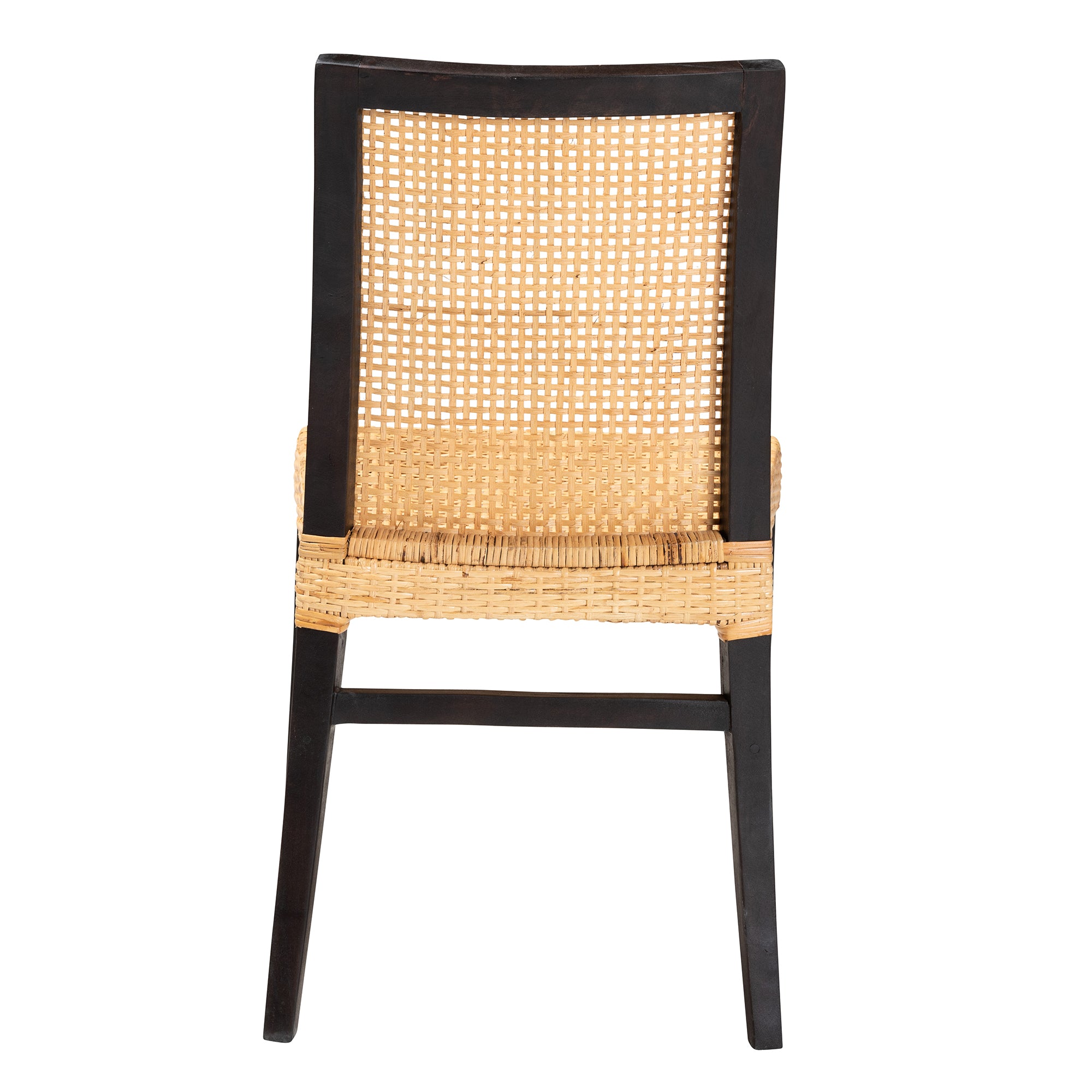 Lingga Armless Woven Rattan Dining Chair