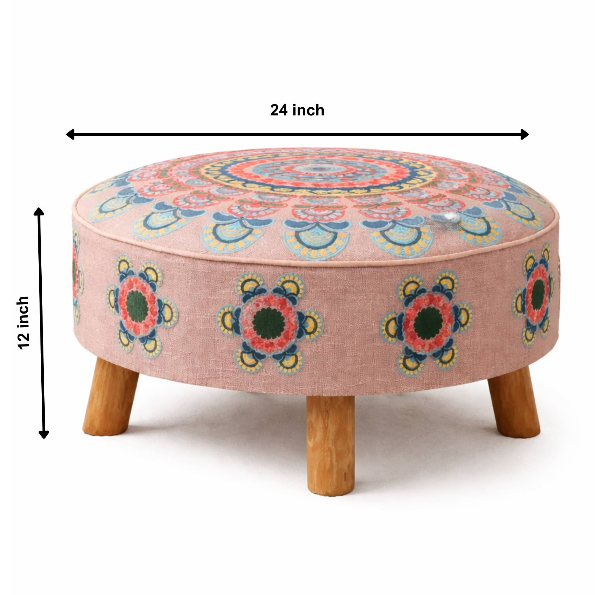 Mandala Slub Ottoman