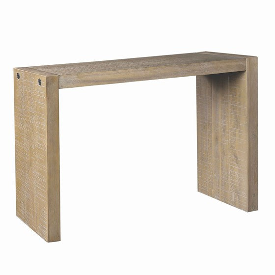 Solid Wood Waterfall Console Table