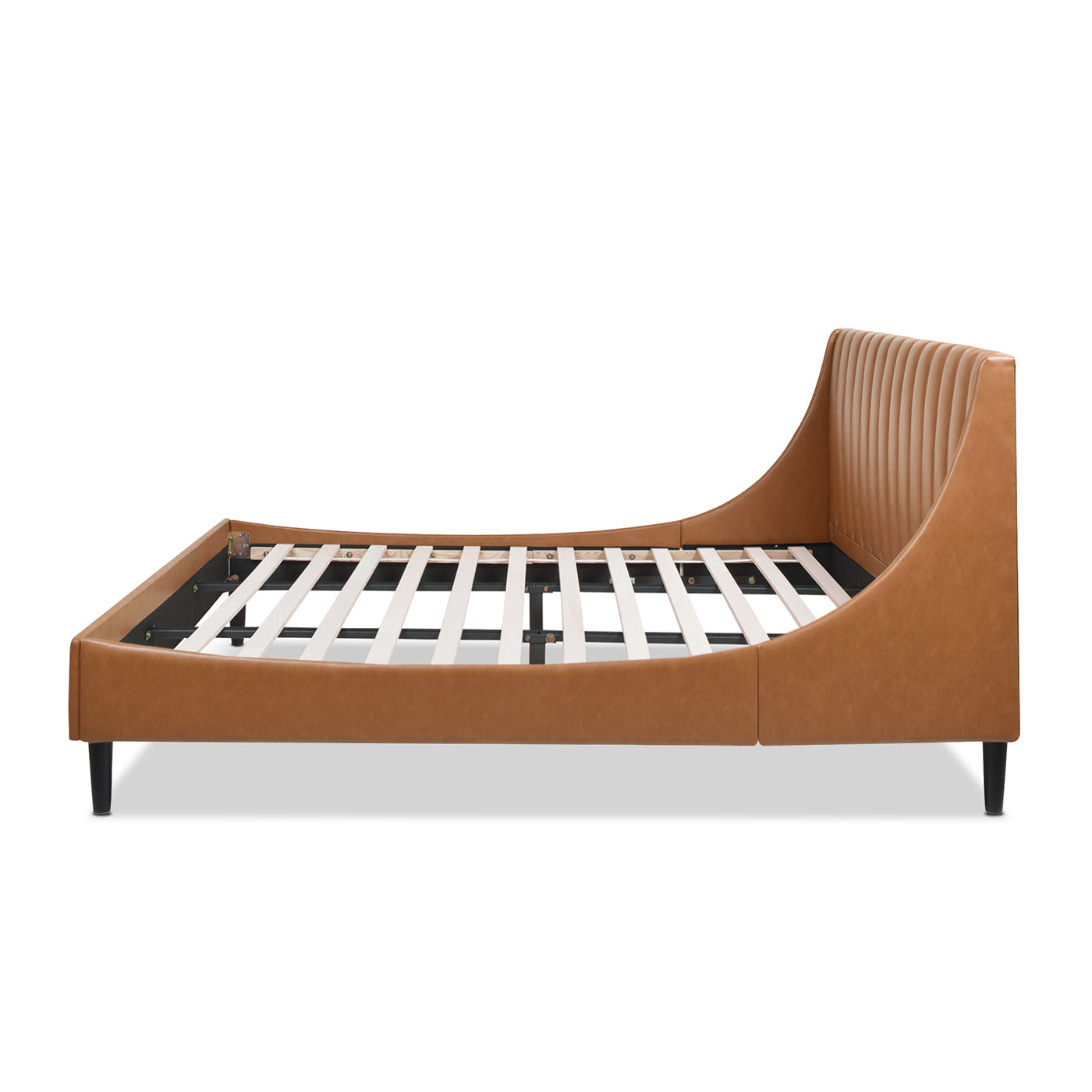 Asphodel Upholstered Platform Bed with Channel Tufted Headboard