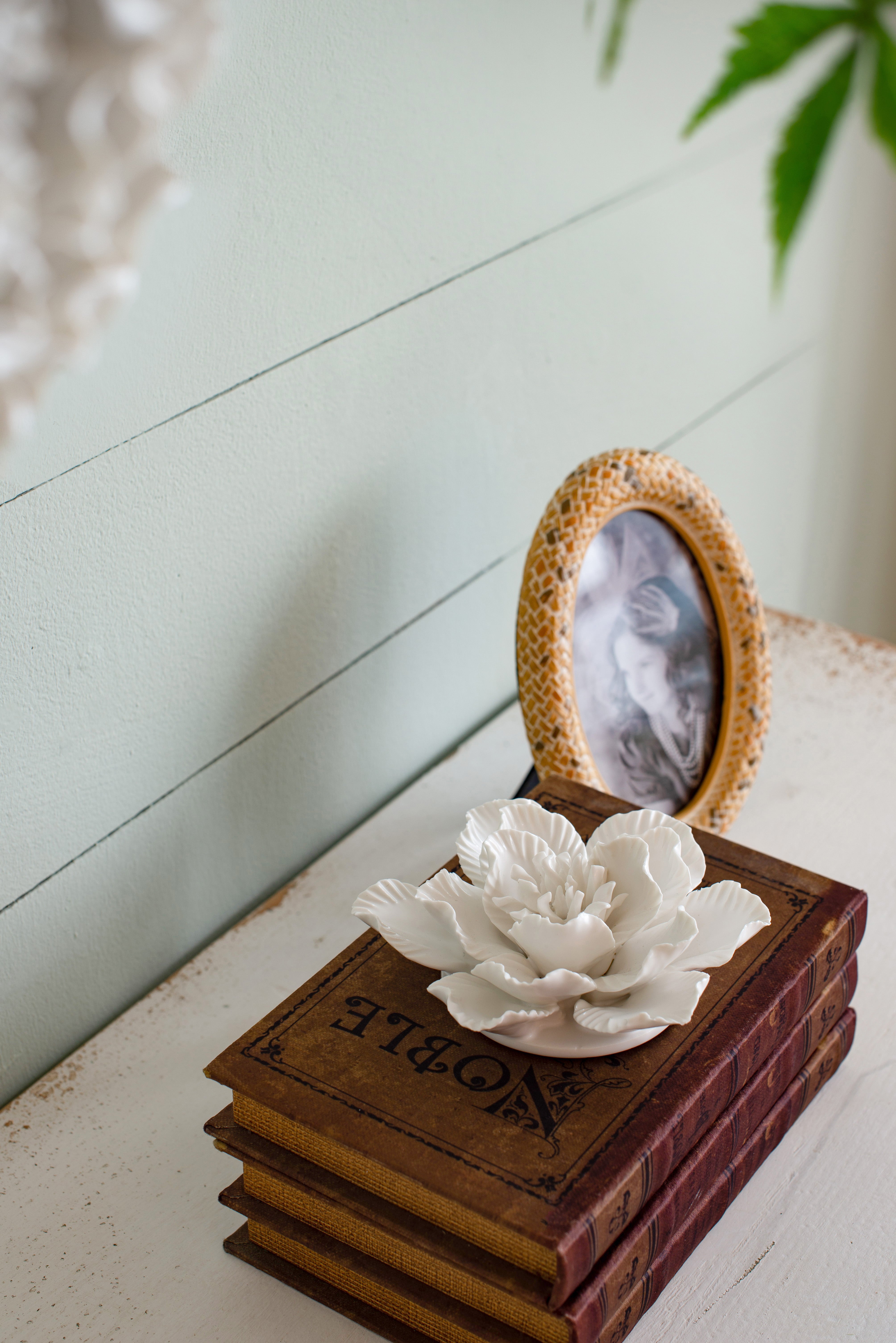Handmade Ceramic Flower Wall Décor, Set of 2