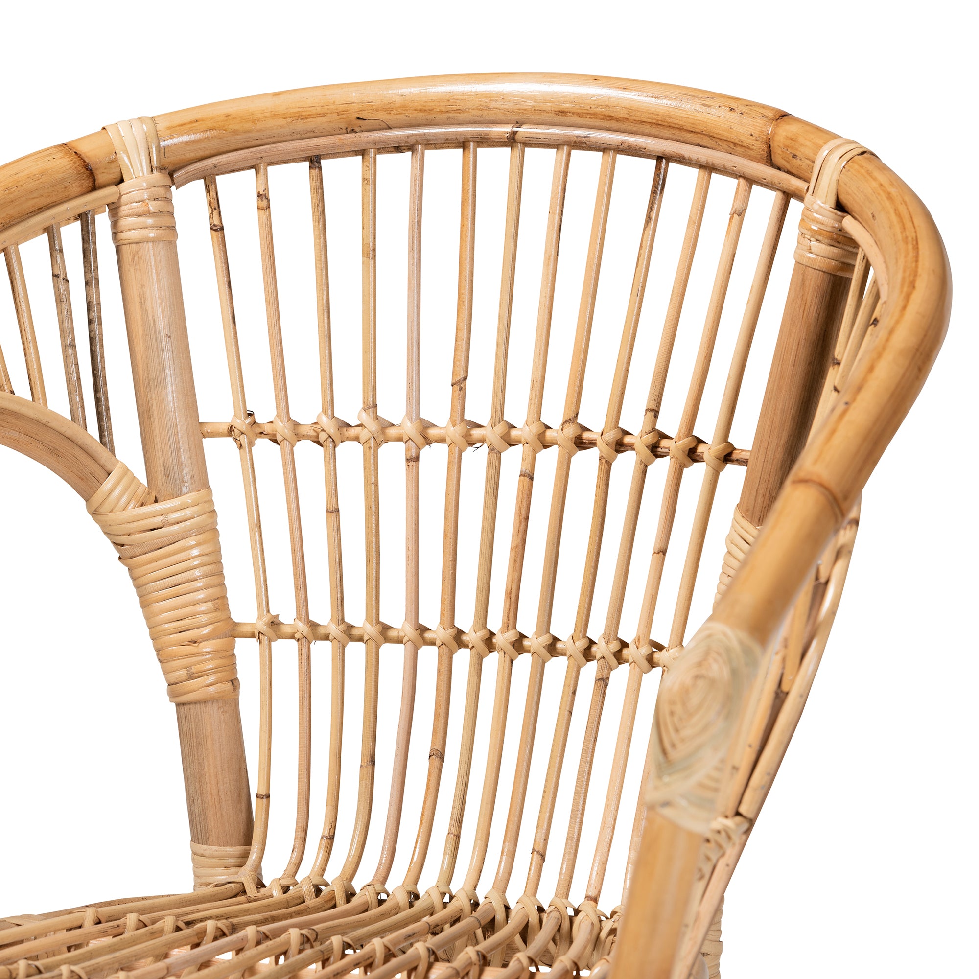 Calliroe Rattan 2-Piece Dining Chair Set