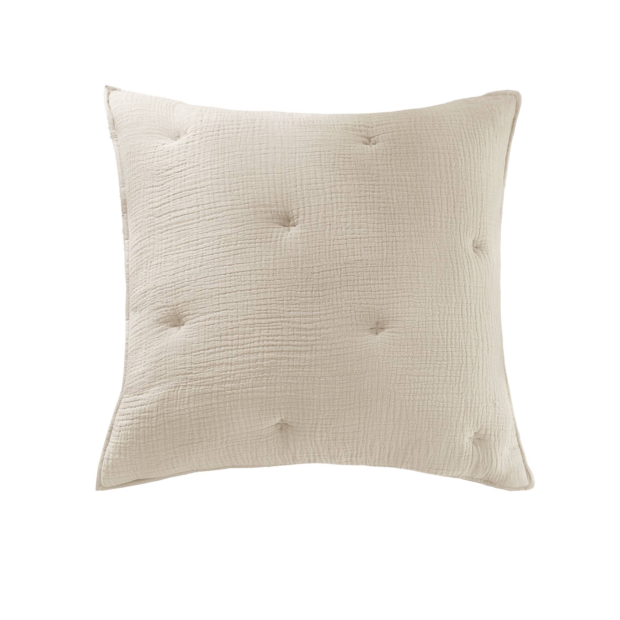 Cotton Gauze Embroidered Euro Sham