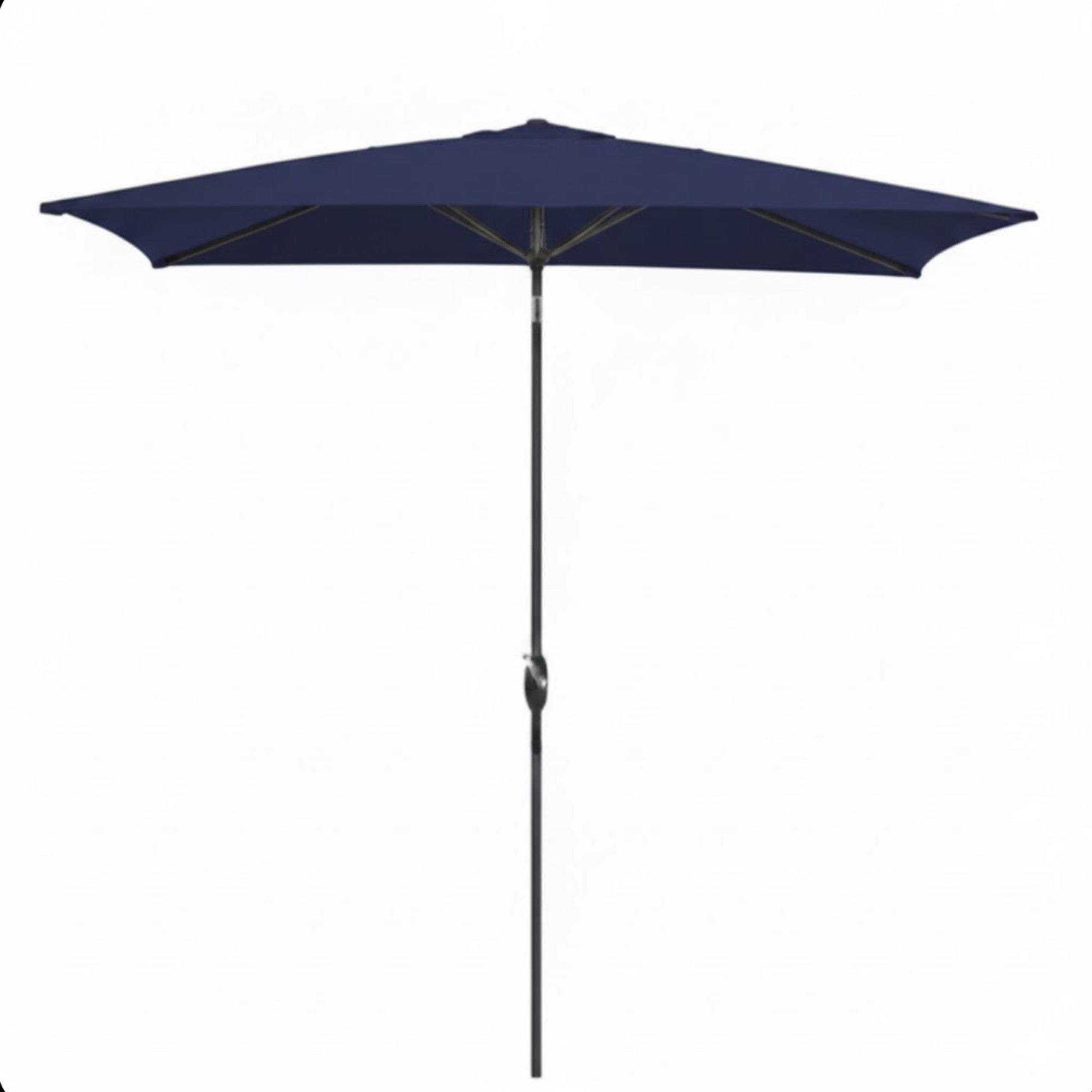 6.5 x 10 ft Rectangular Patio Umbrella with Crank, Base Not Included