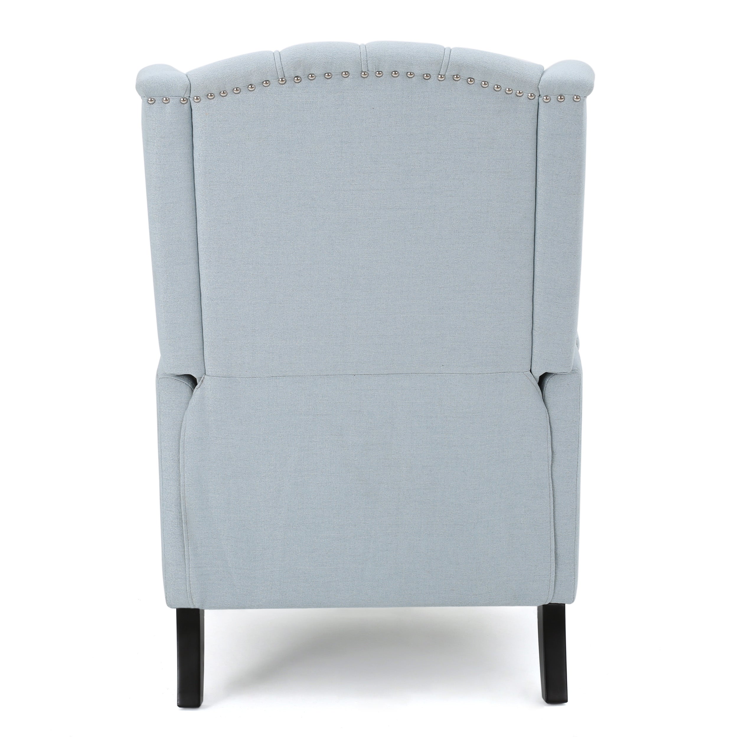 Contemporary Tufted Fabric Arm Chair Recliner with Wingback Design