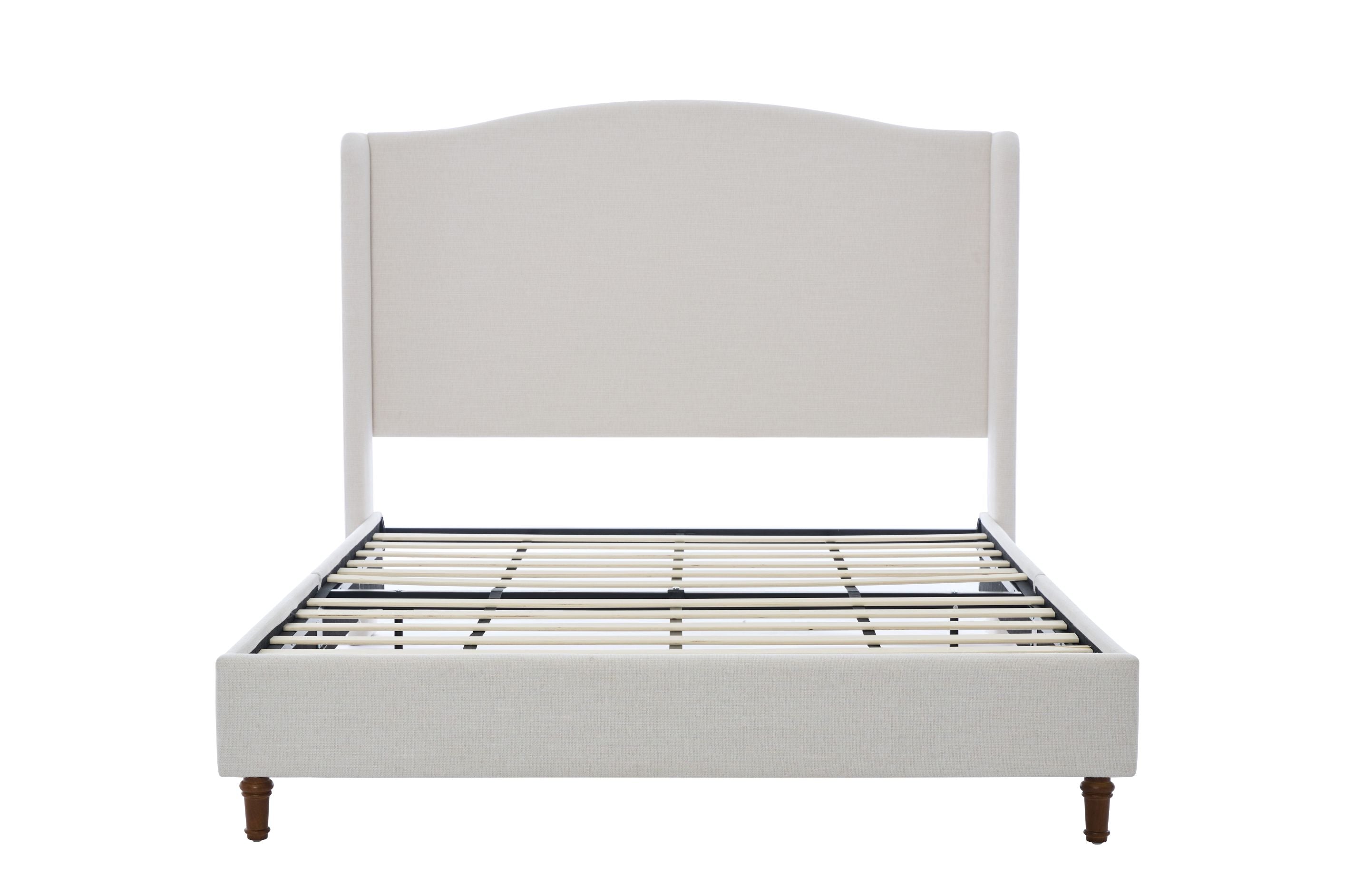 Minimalist Designs Hannah Upholstered Wingback Bed