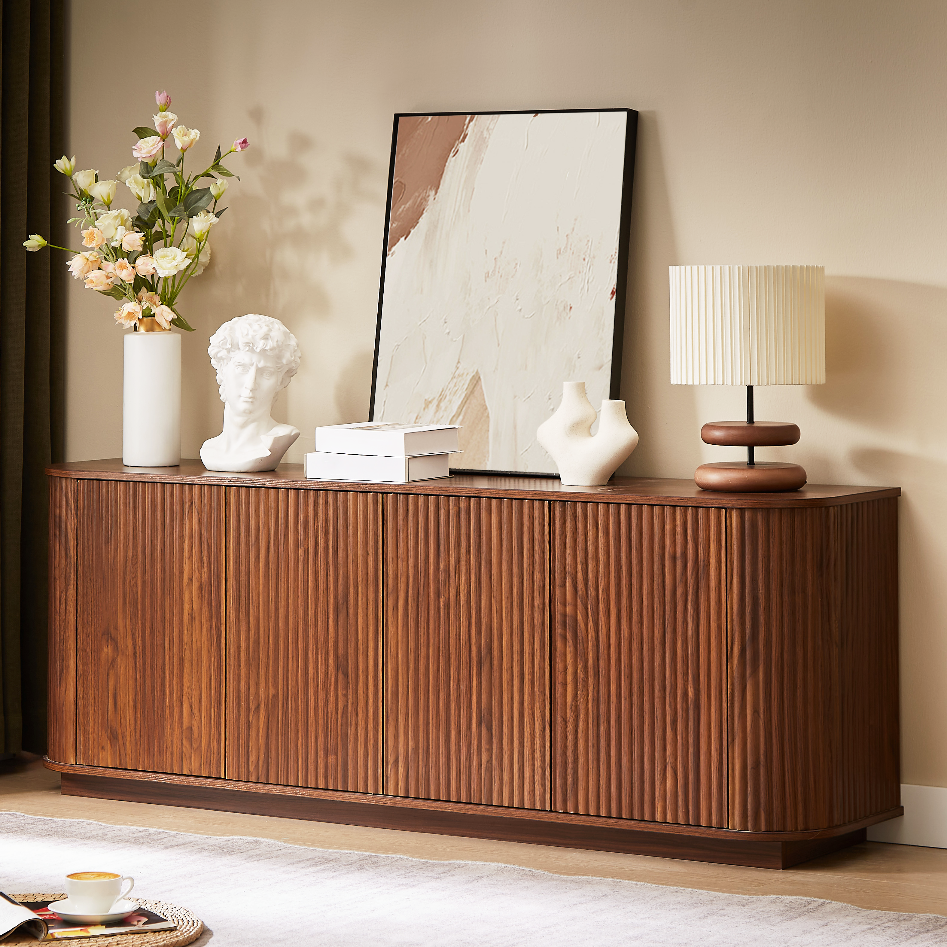 Fluted TV Stand