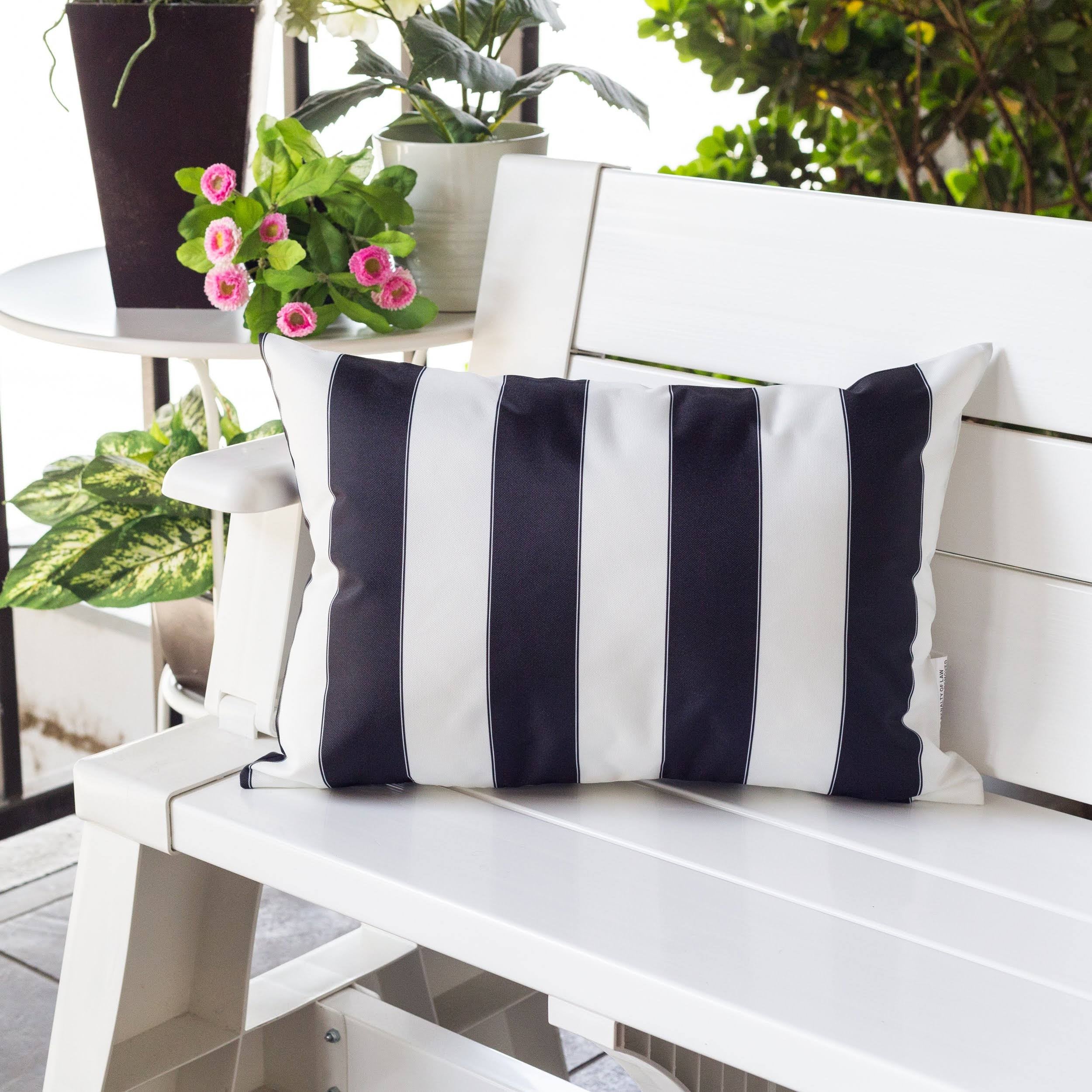 Horizon Stripe Outdoor Lumbar Pillow