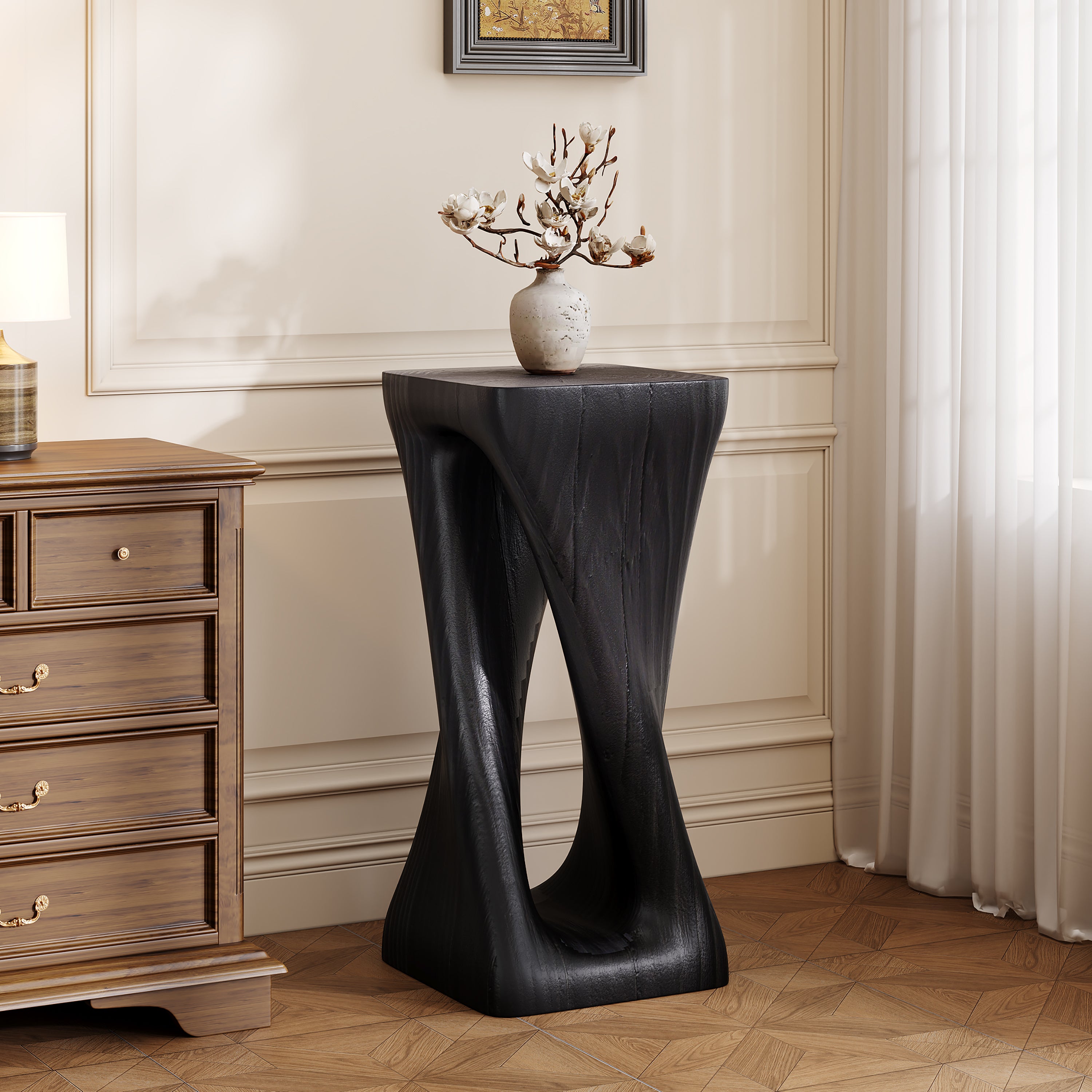Twist Shape Accent Table