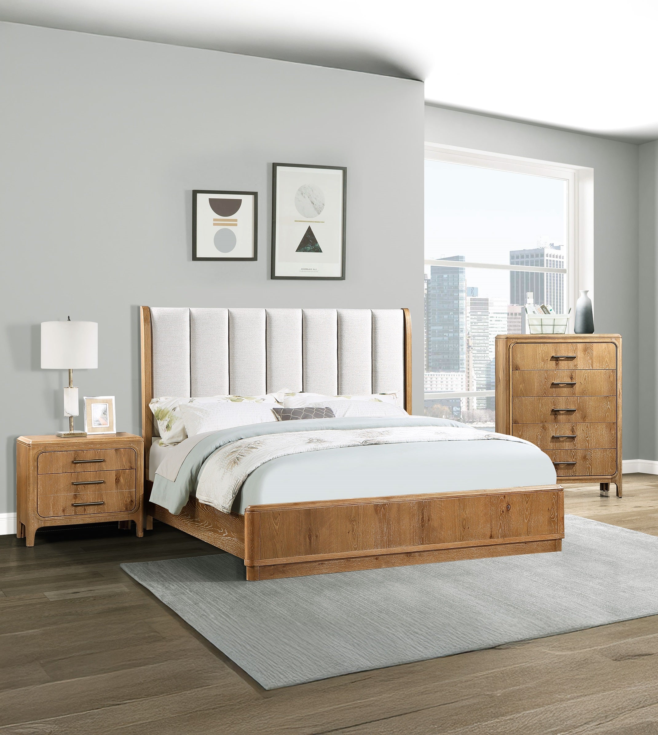 Velora Natural Wood Finish 5-Drawer Chest/Dresser