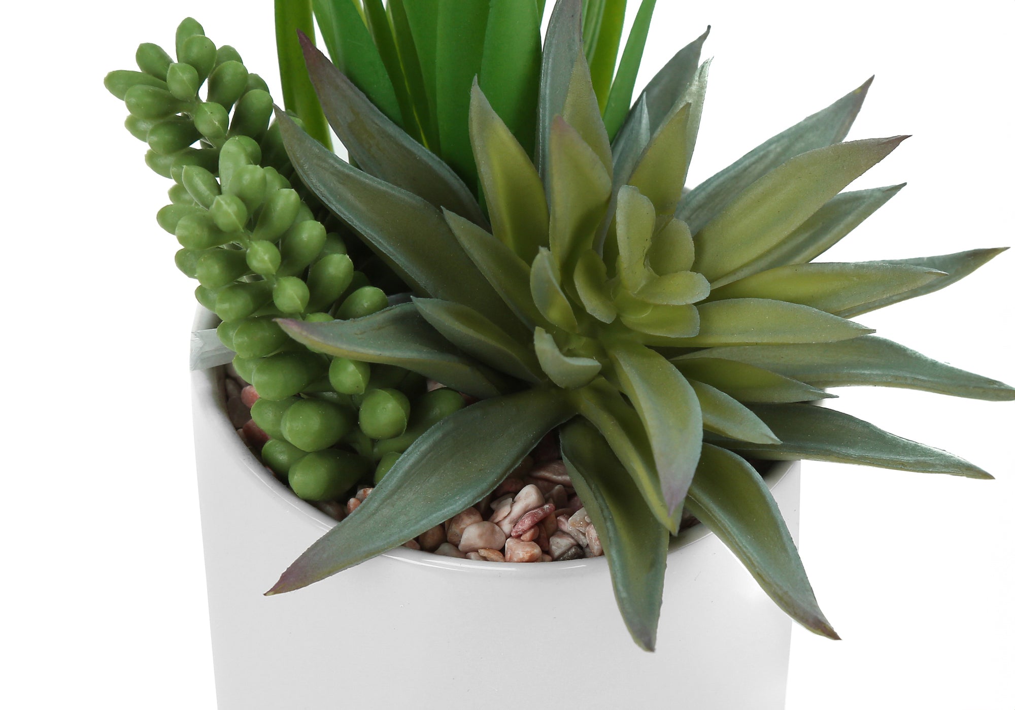 7" Tall Artificial Succulent Plant with Pots, Set of 2