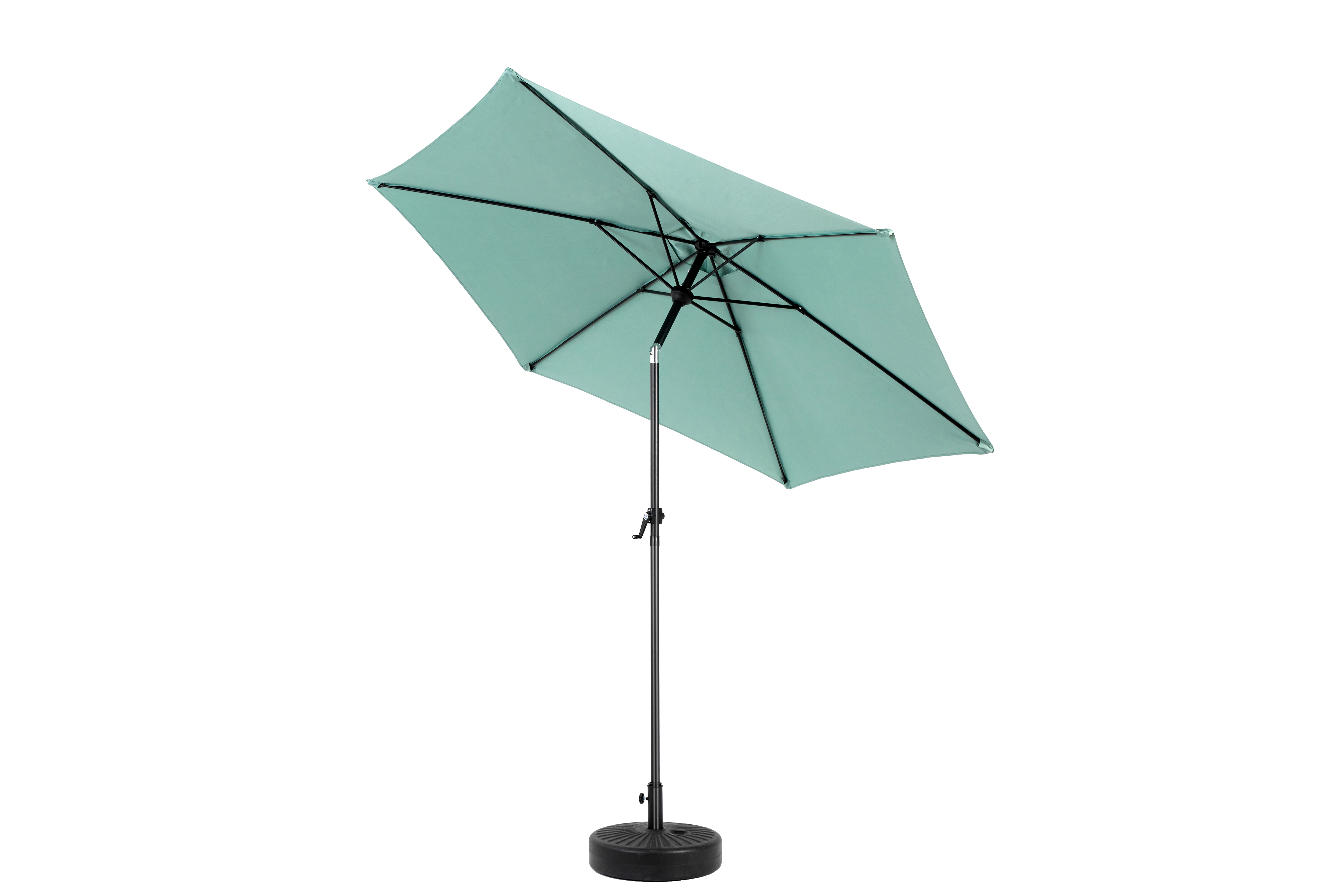 9' Outdoor Patio Umbrella Outdoor Table Umbrella with Push Button Tilt and Crank, Base Not Included