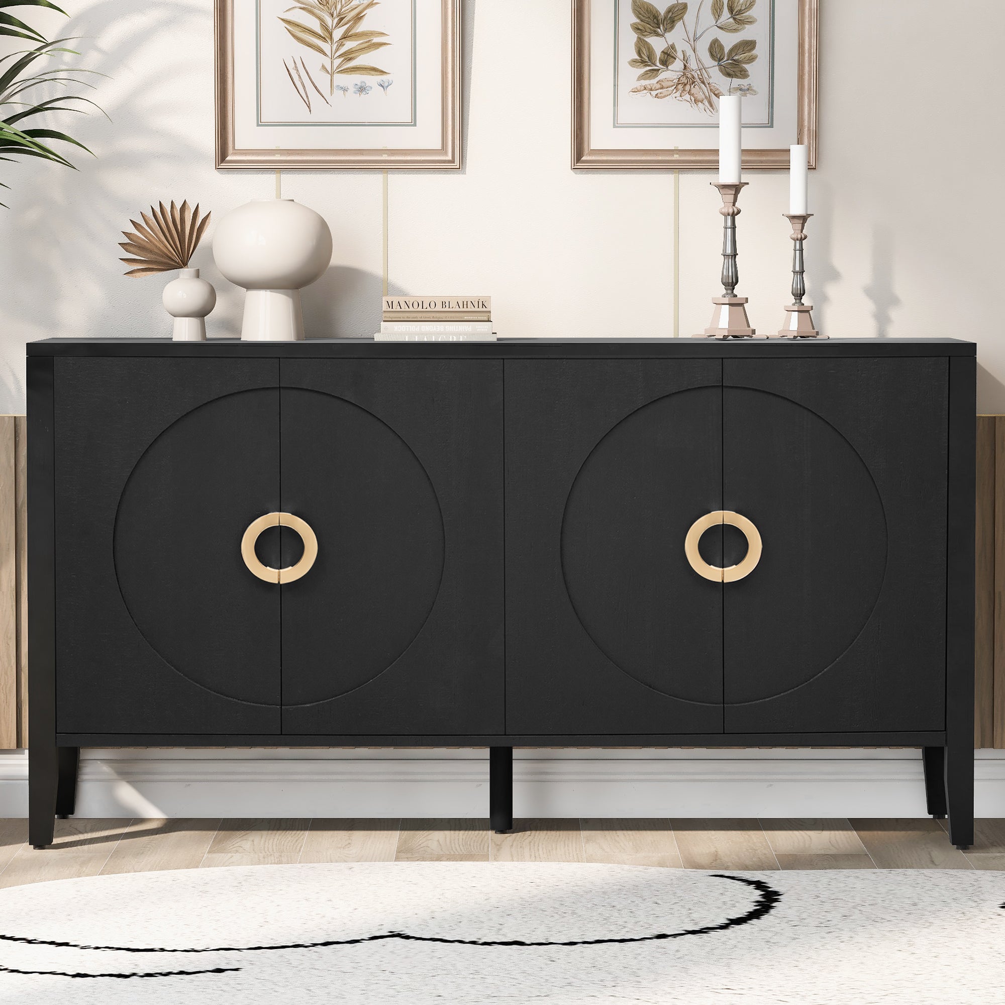 Sophisticated Cabinet with Textured Finish