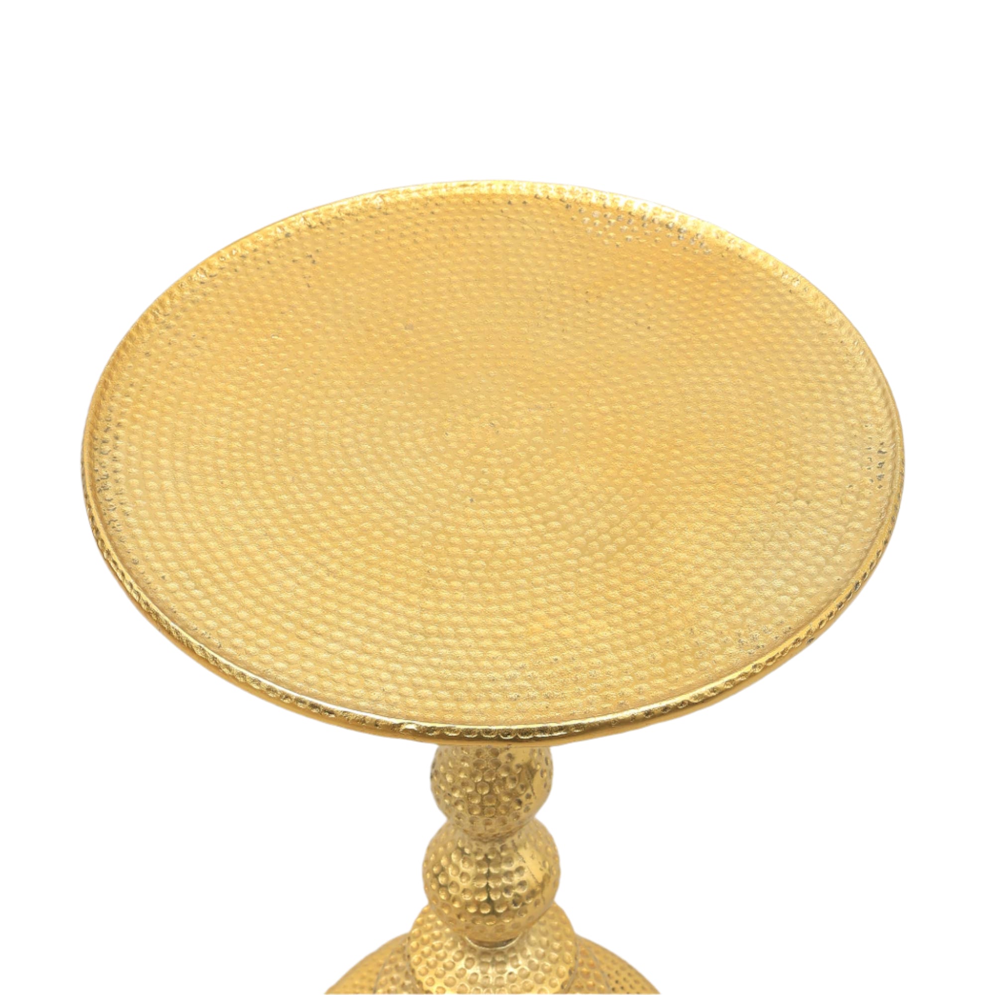 Decorative Aluminium Accent Side Table-16X16X24"