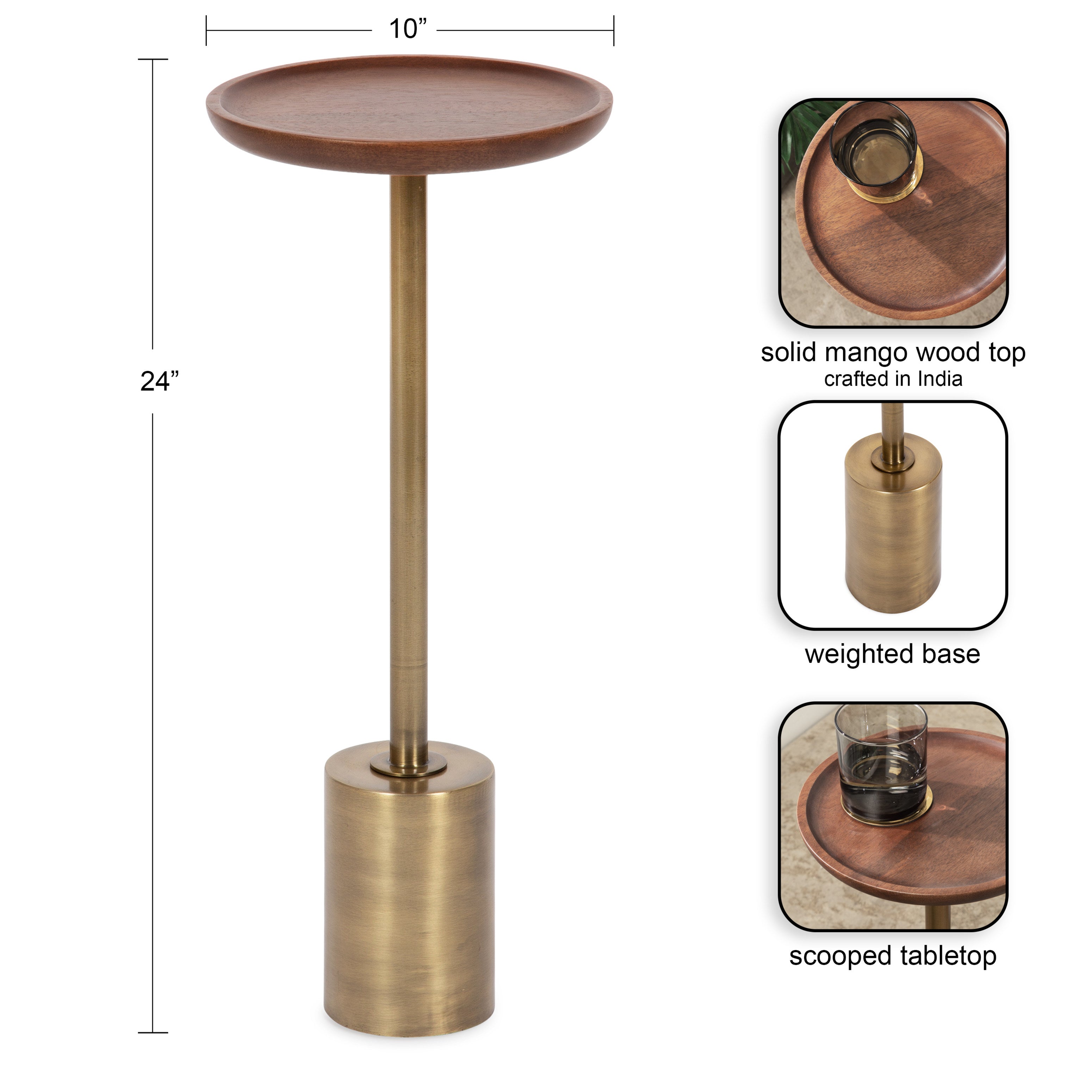 Xyler Wood and Metal Table