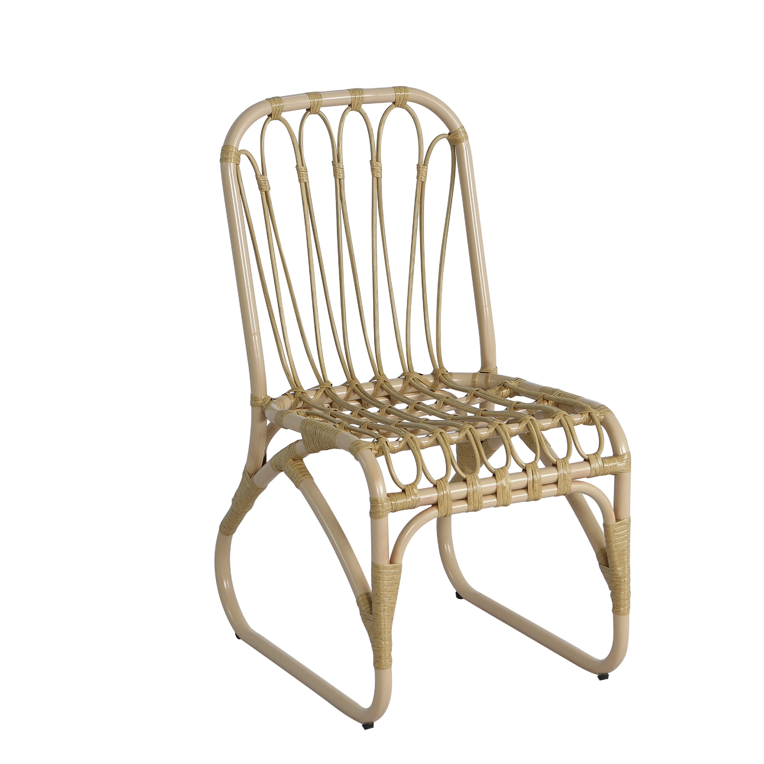 Outdoor Faux Rattan Dining Chairs, Set of 2