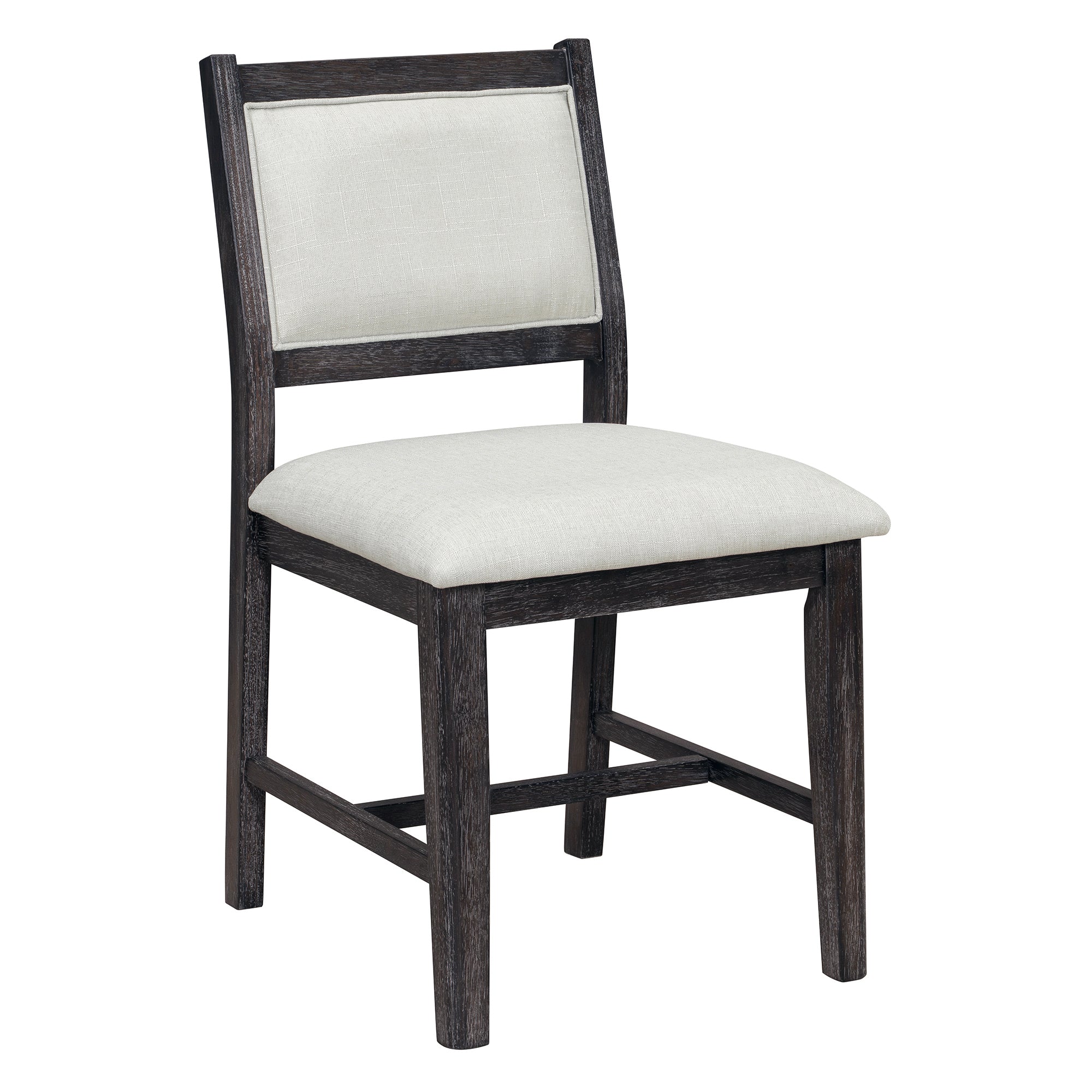7-Piece Retro Dining Table Set with 6 Upholstered Chairs