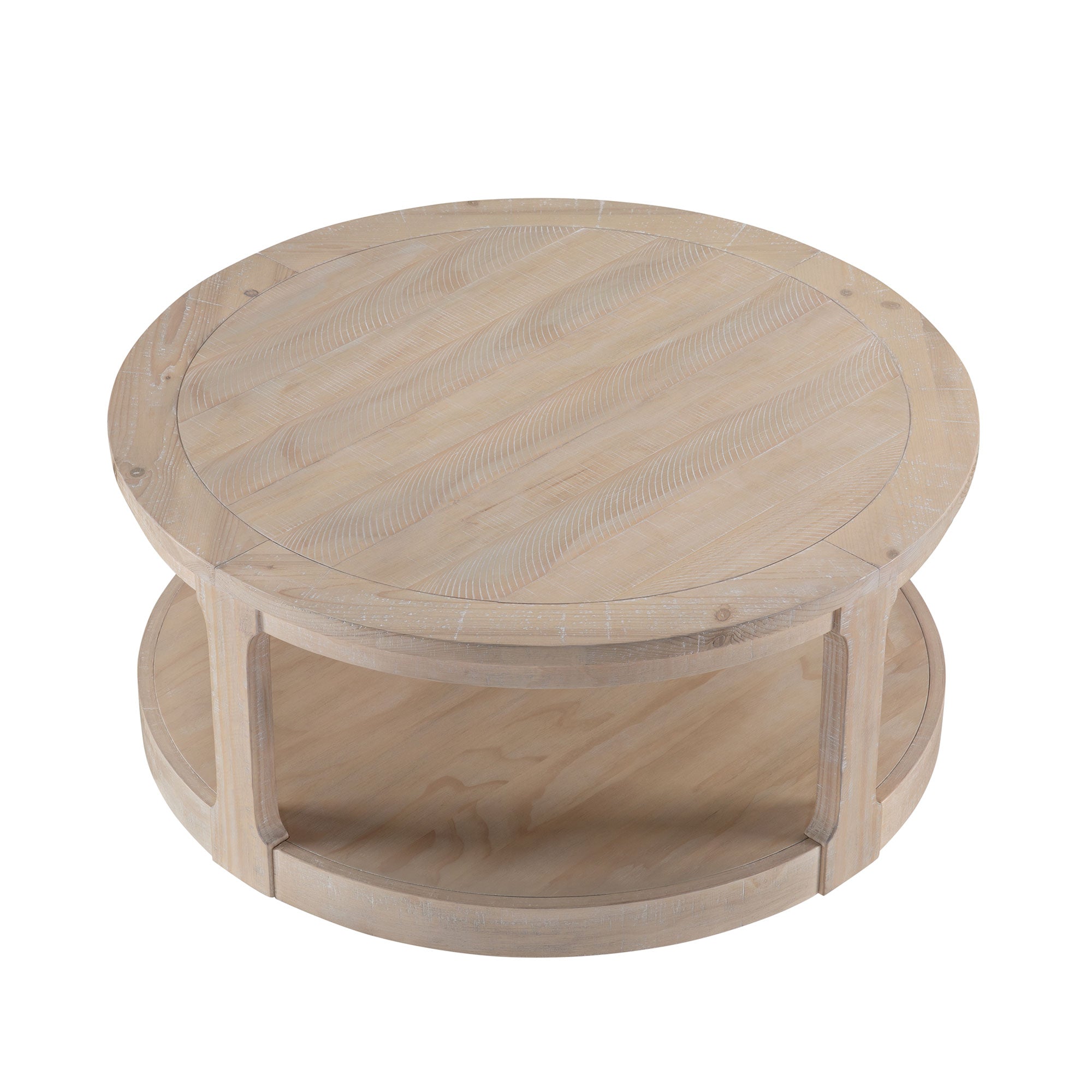 Large Traditional Round Coffee Table