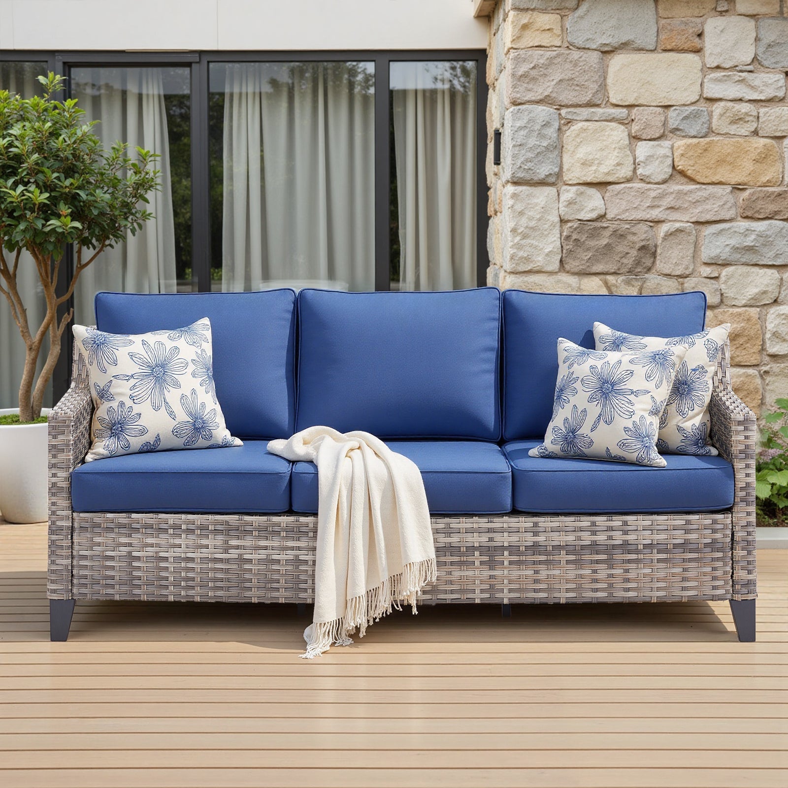 Tatum Outdoor 3-Seat Sofa