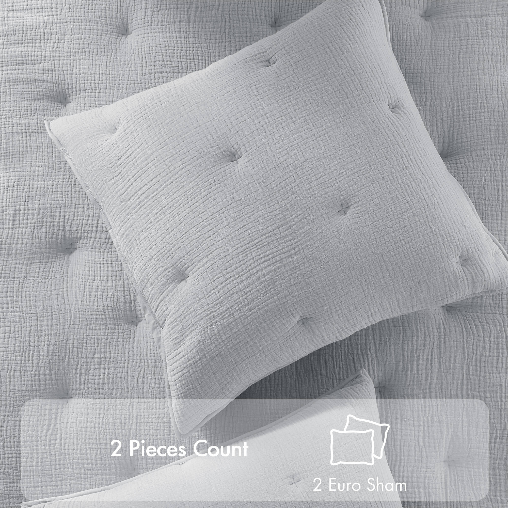 Cotton Gauze Embroidered Euro Sham