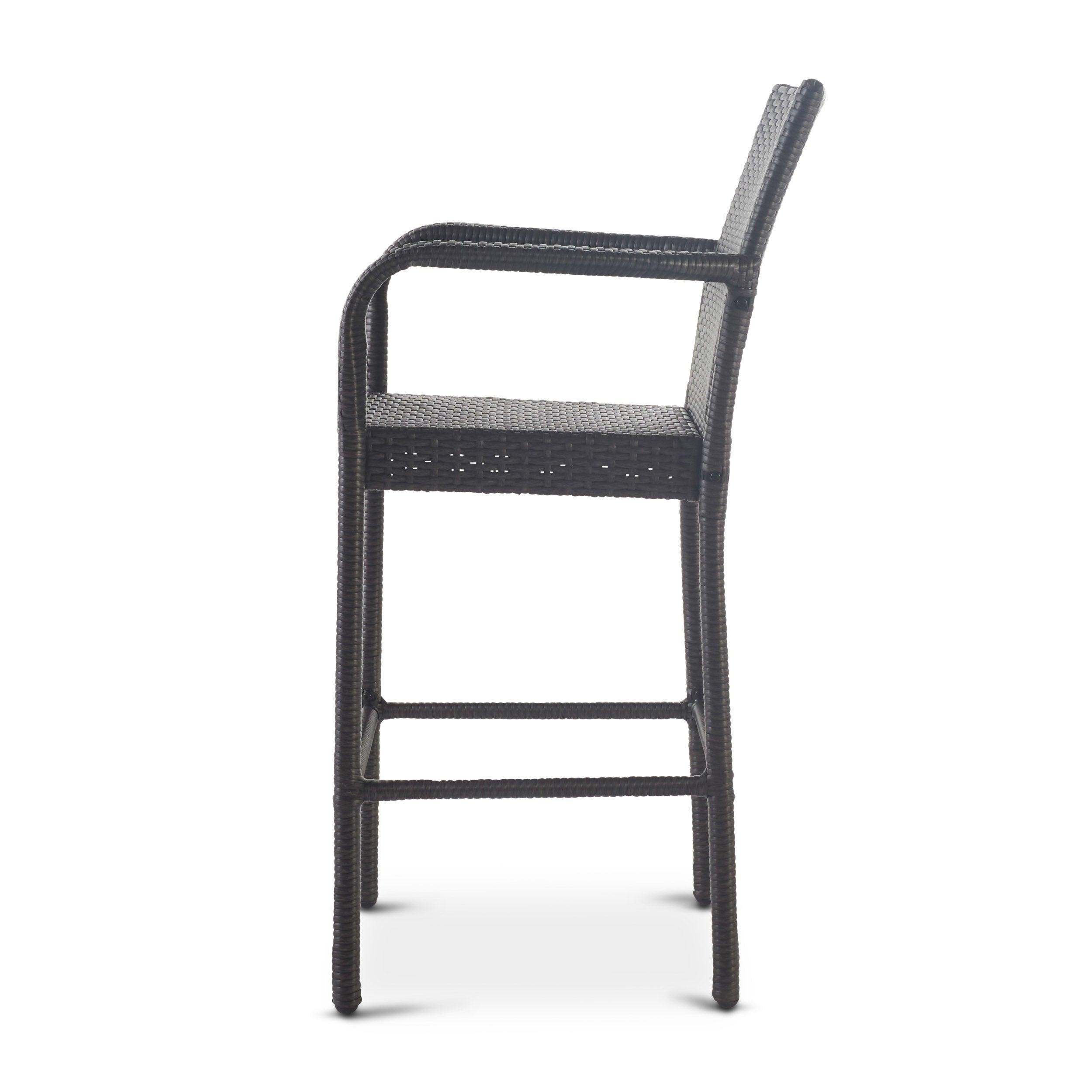 Littleton Outdoor Wicker Barstools, Set of 2