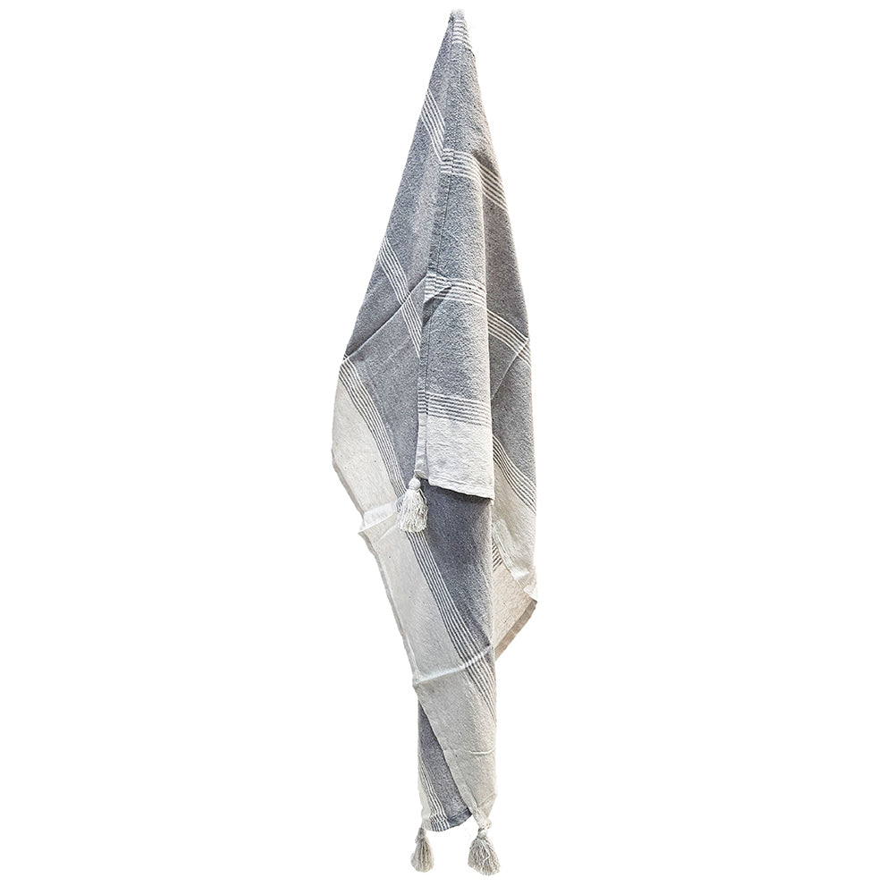 50x60' Conrad Grey Throw Blanket, 2 Pack