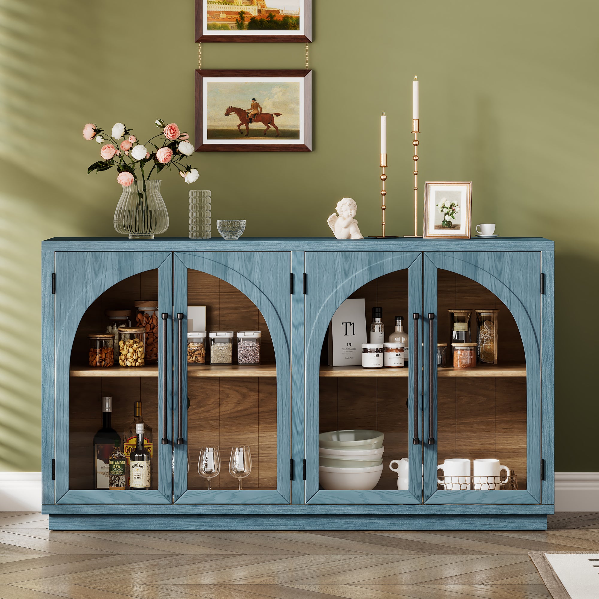 4-Door Large Storage Sideboard