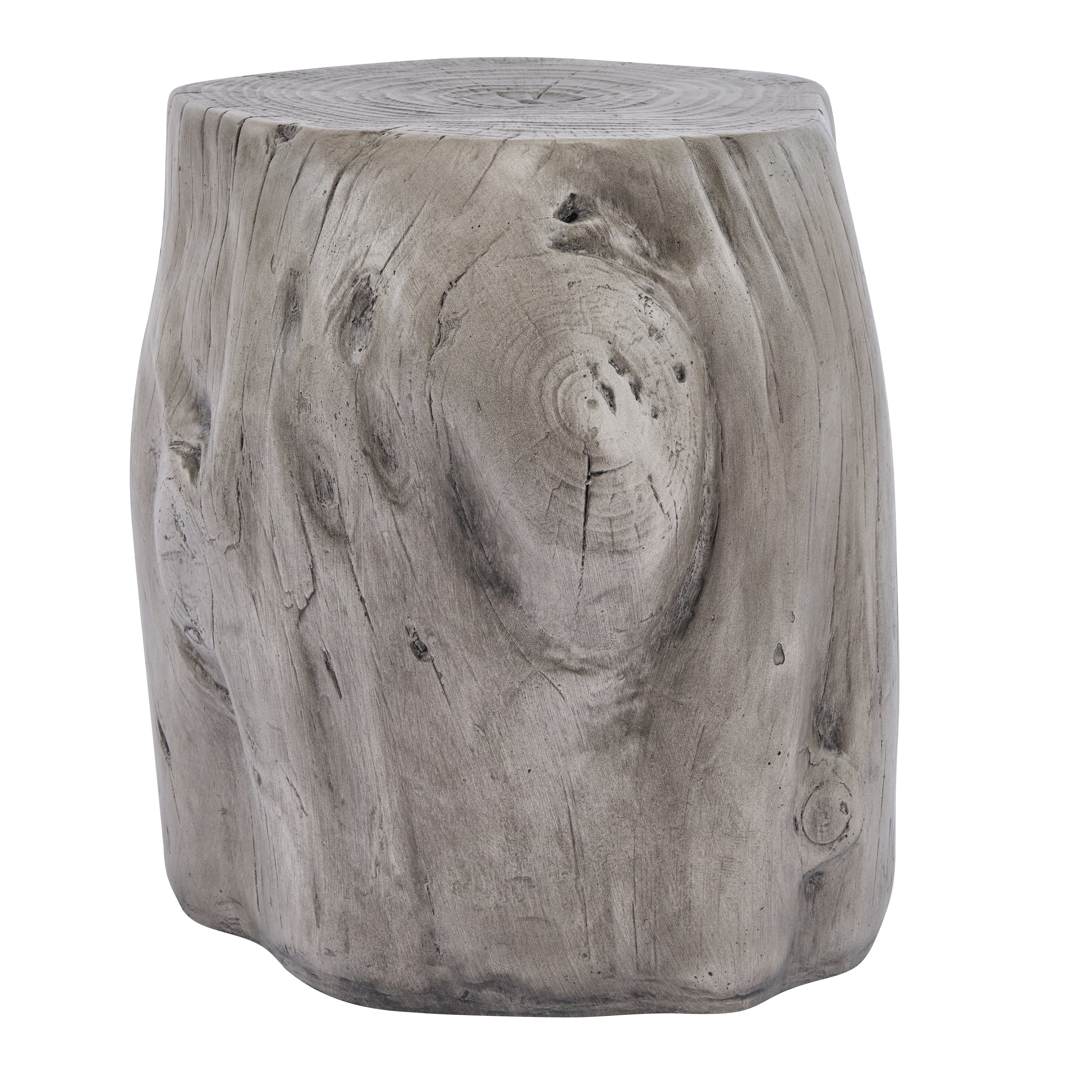 Tree Stump Outdoor Side Table