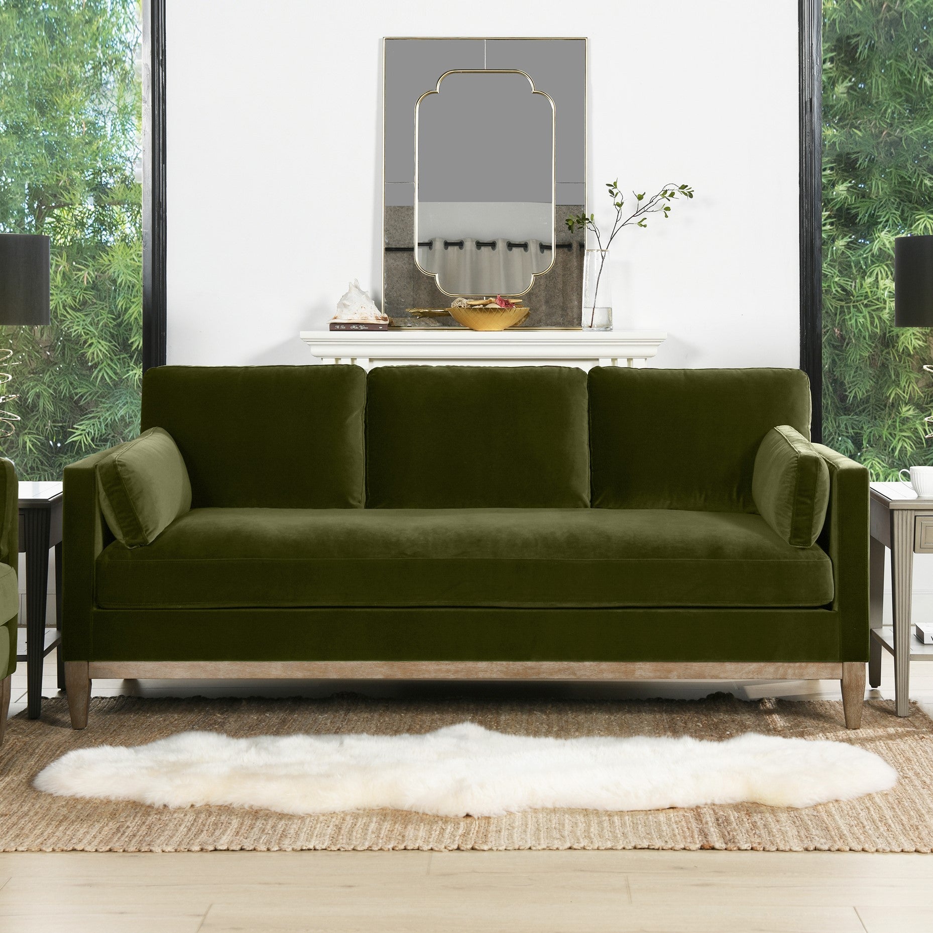 Knox 84" Upholstered Sofa with Square Track Arms