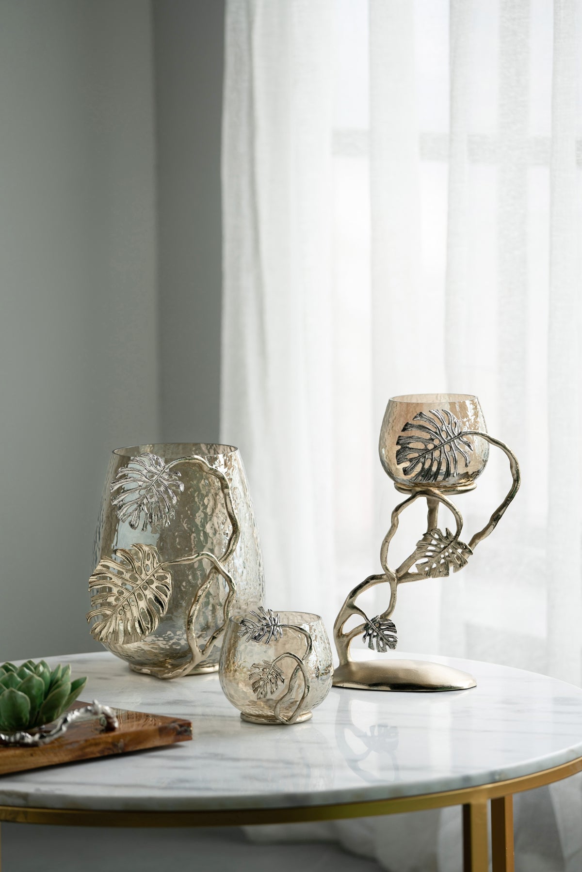 Palm Leaf Candle Holder