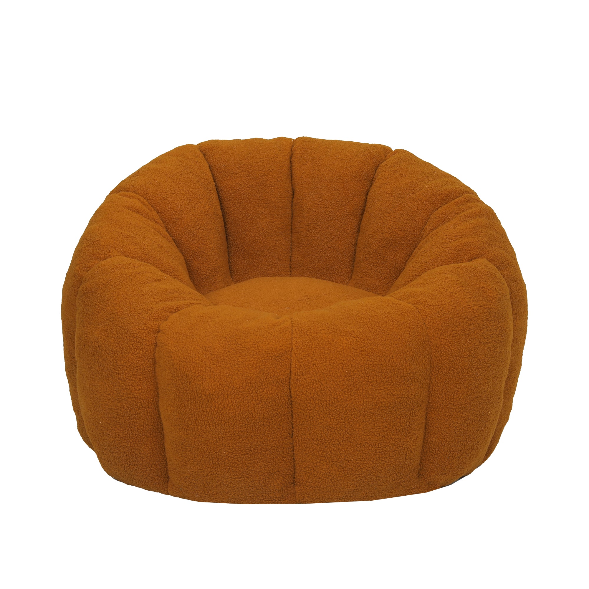 Plush Faux Fur Bean Bag Chair with Armrests