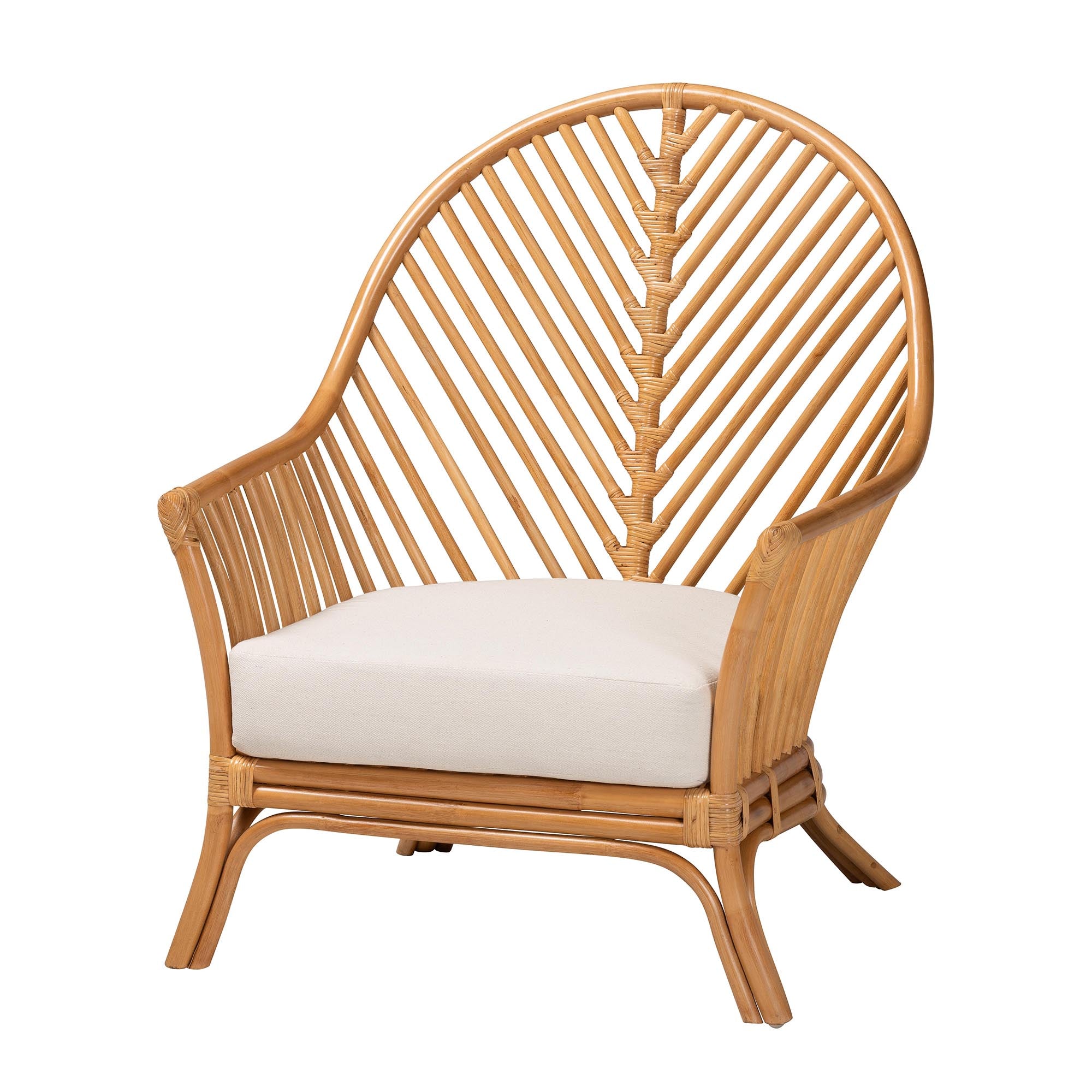 Lisabon Light Honey Rattan Arm Chair