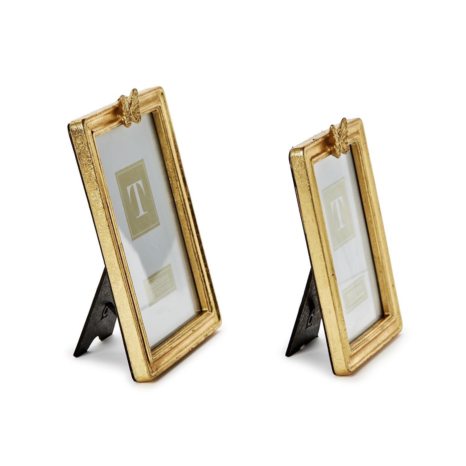 Golden Butterfly Photo Frame Incl 2 Sizes, Set of 2