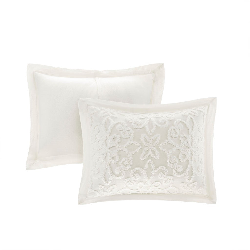 3 Piece Tufted Cotton Chenille Bedspread Set
