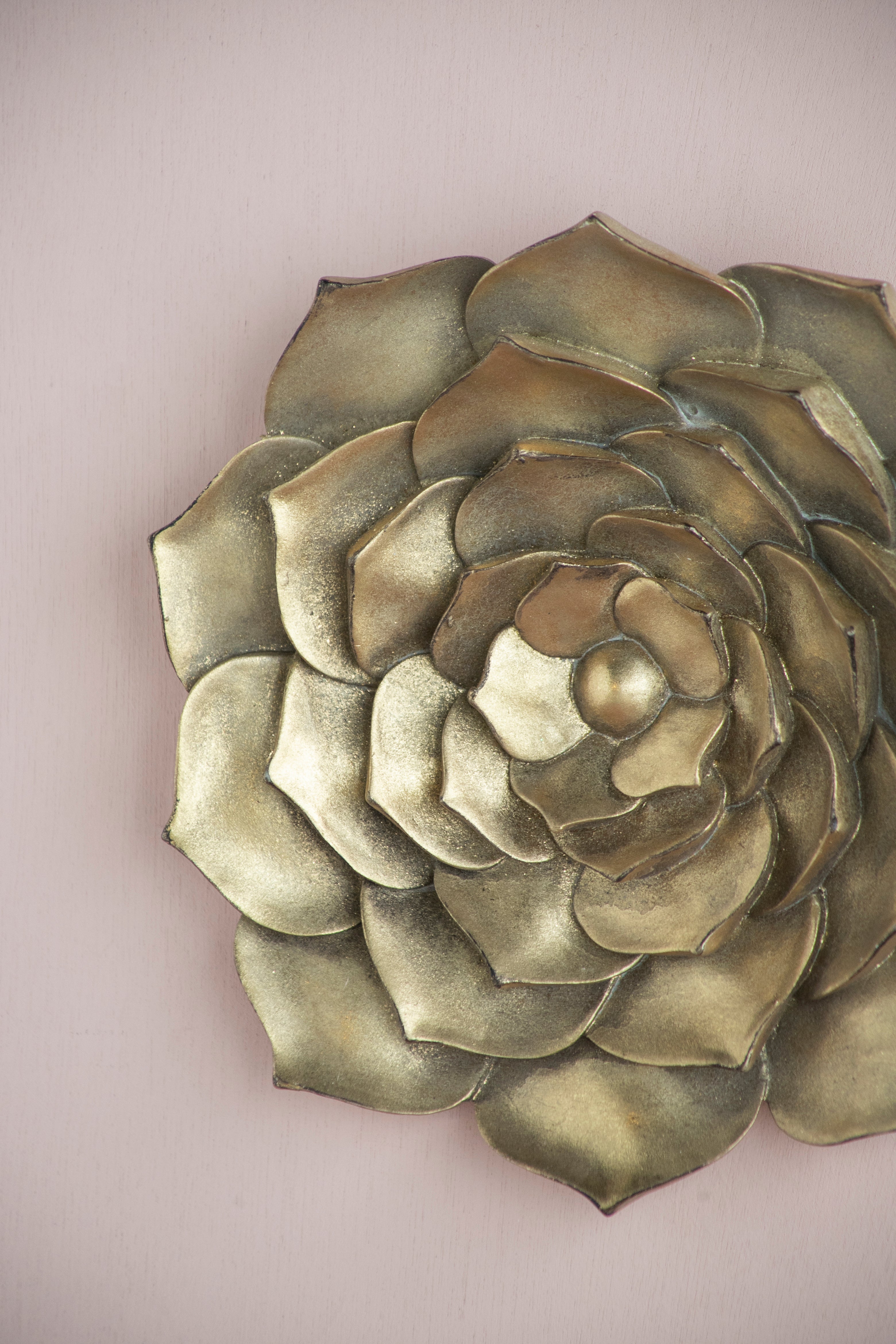 Blossomz Succulent Wall Plaque with Flower Design