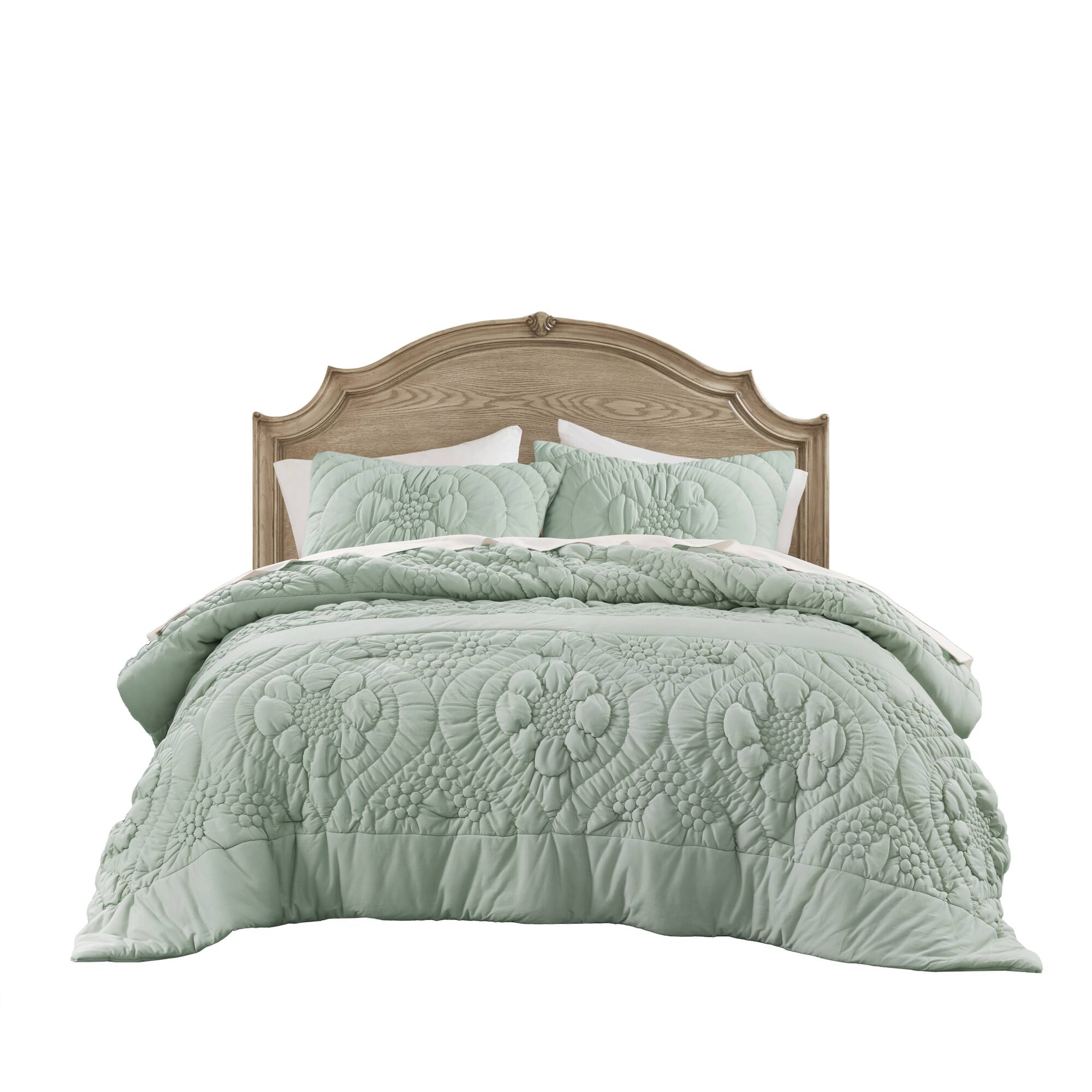 3-Piece Romantic Floral Comforter Set