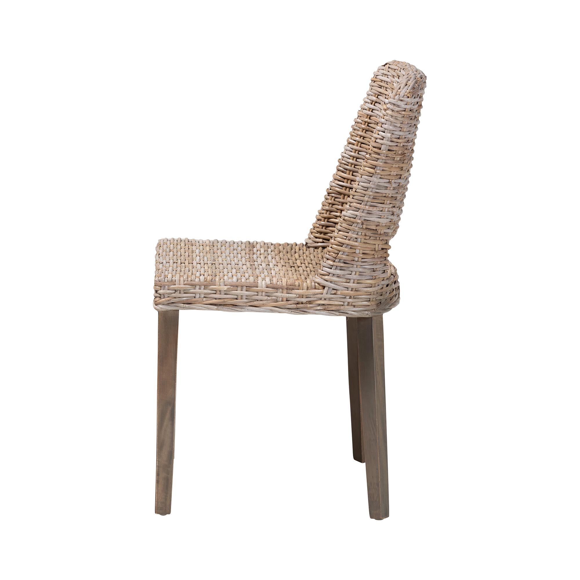 Asha Rattan and Wood Dining Chair