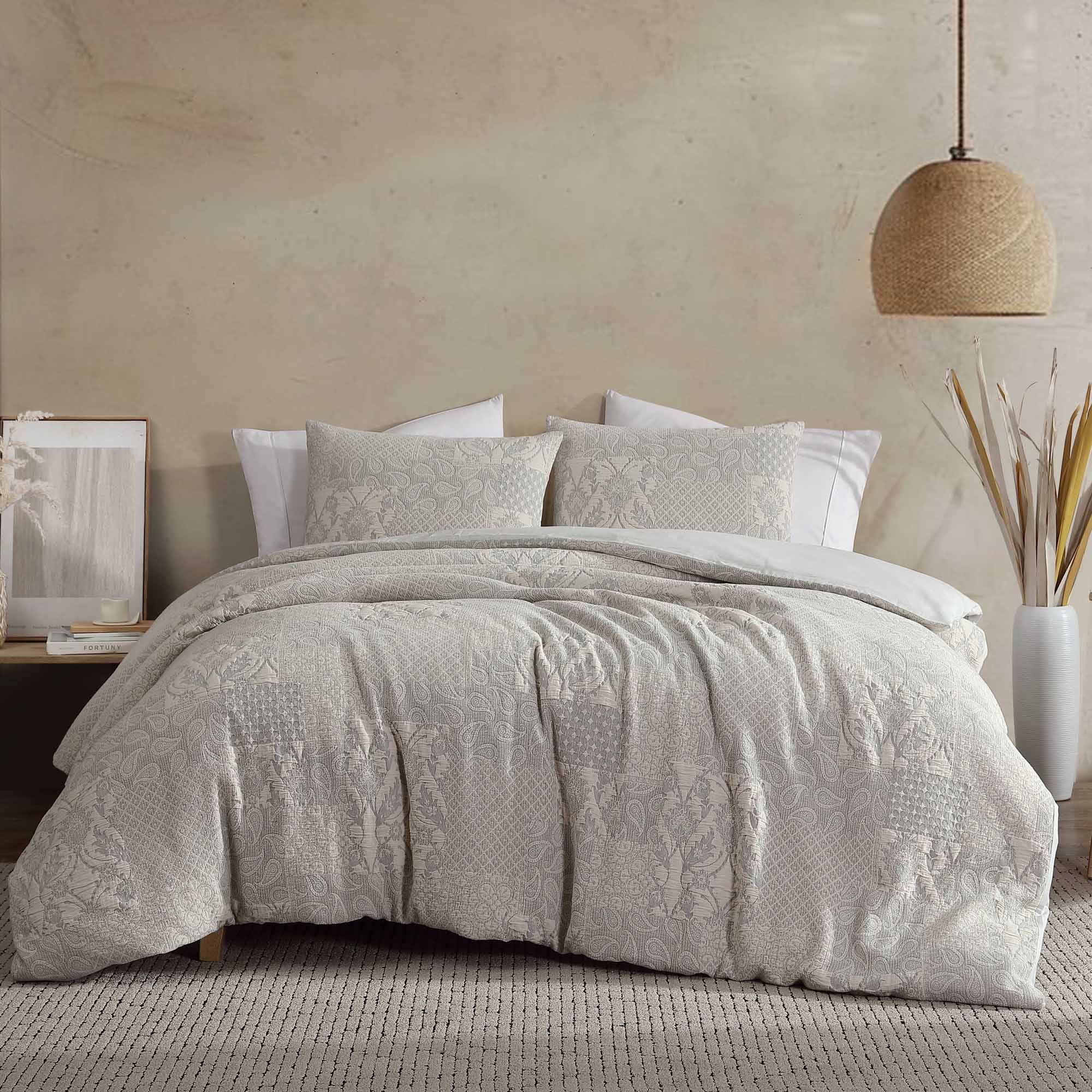 Paisley 3 Piece Comforter Cover Set