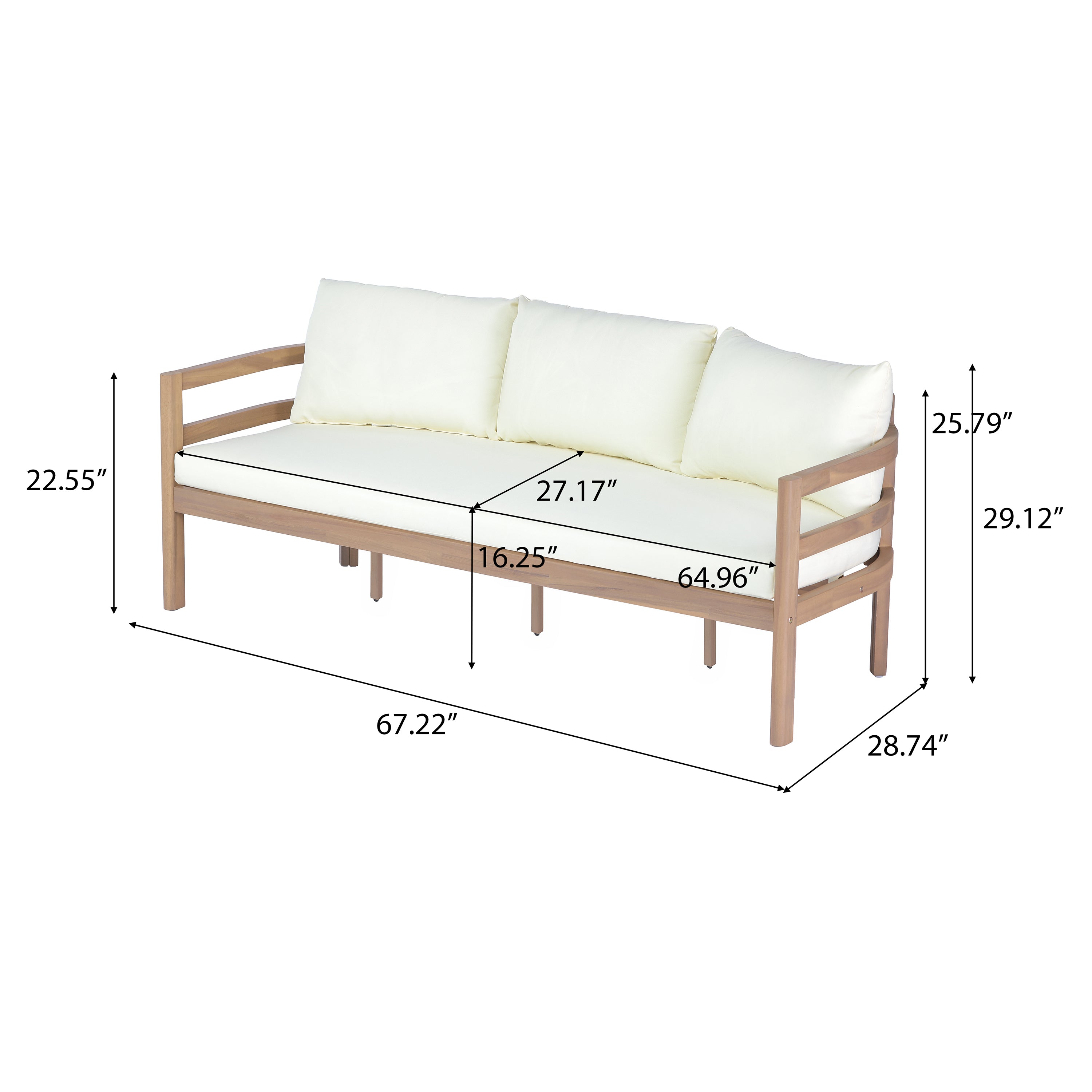 Alger Outdoor 5 Seater Sofa Set
