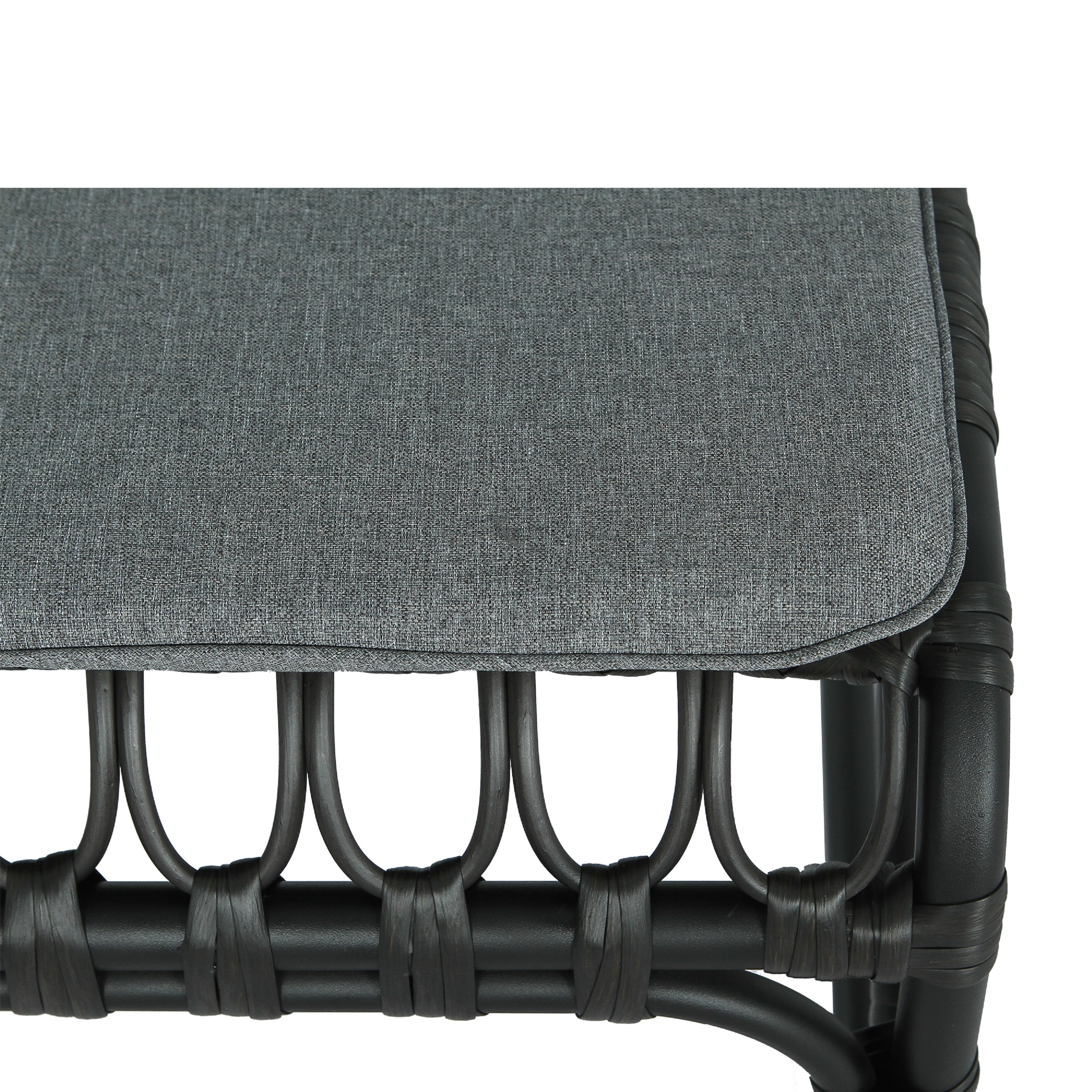 Outdoor Faux Rattan Dining Chairs, Set of 2