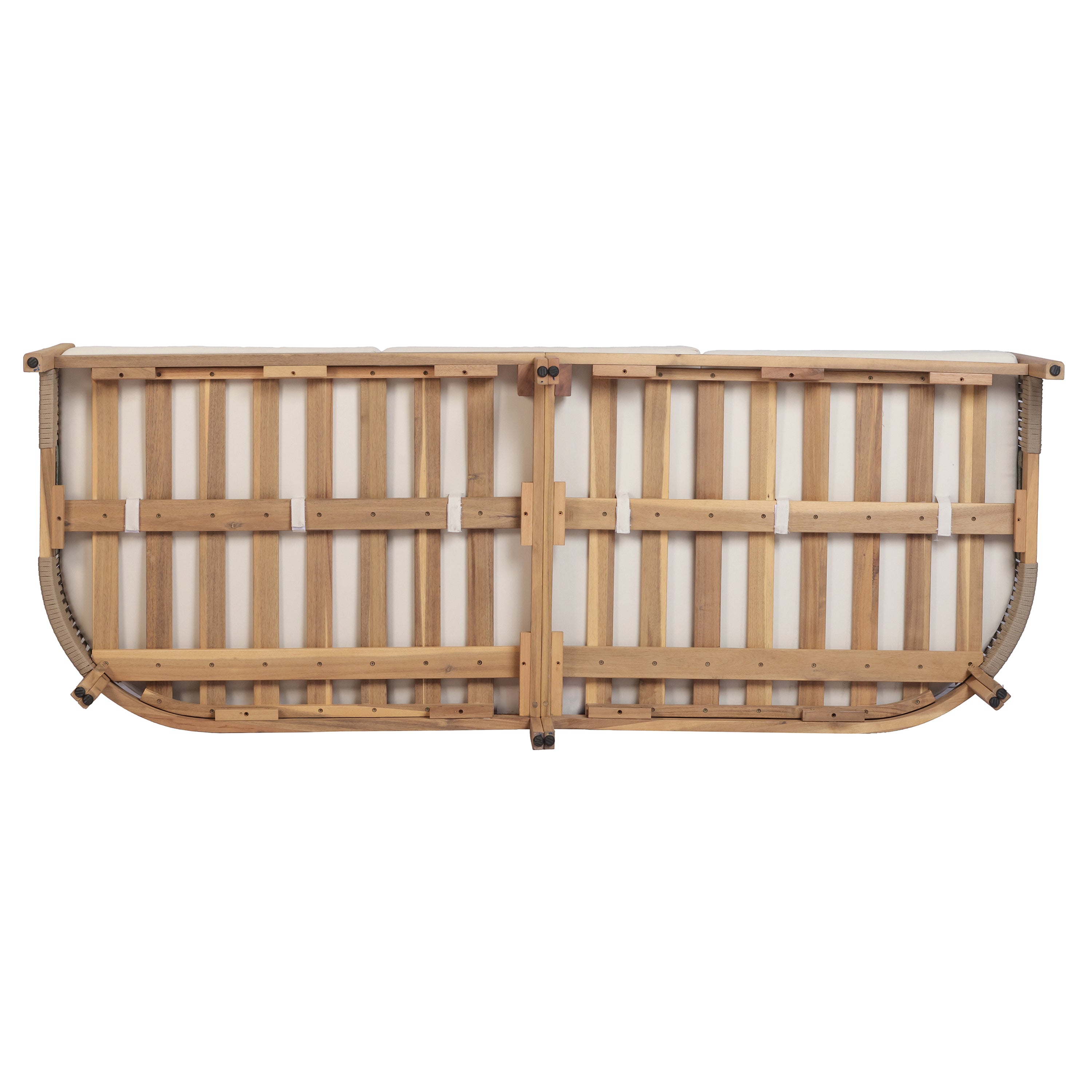 Potter Outdoor Acacia Wood 3-Seater Sofa