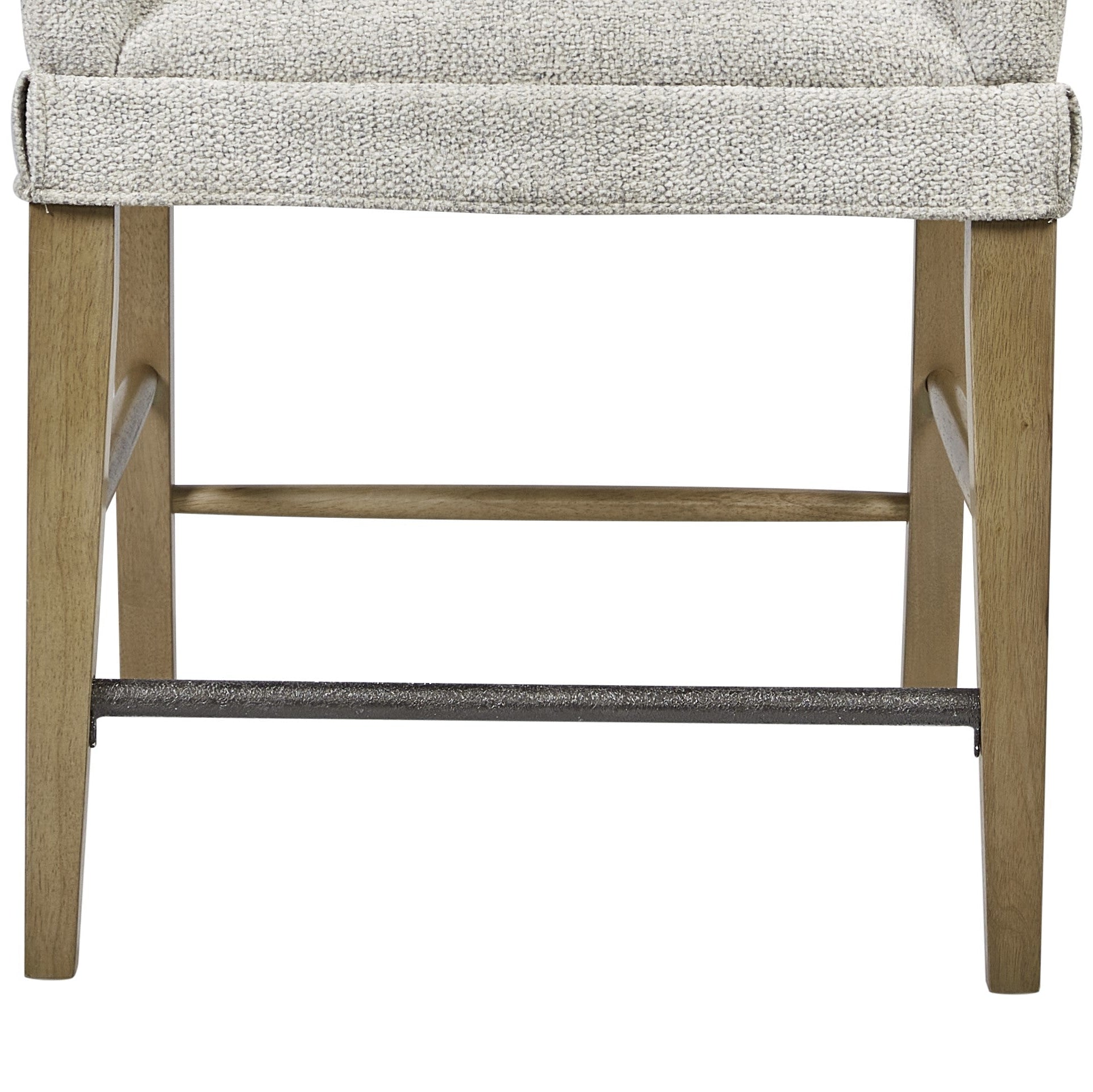 Upholstered High Back Counter Stool, Set of 2