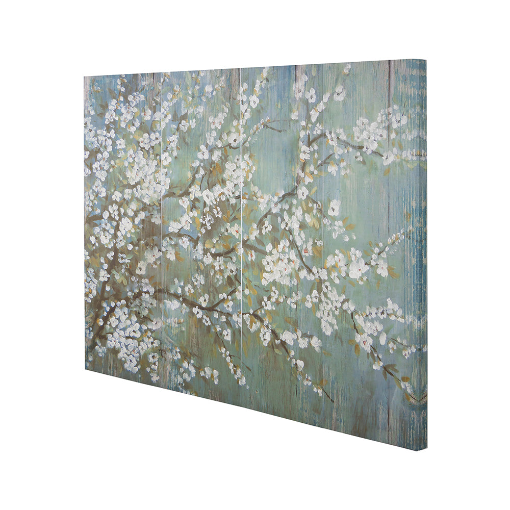4-Piece Canvas Wall Art with Cherry Blossom Print Pattern